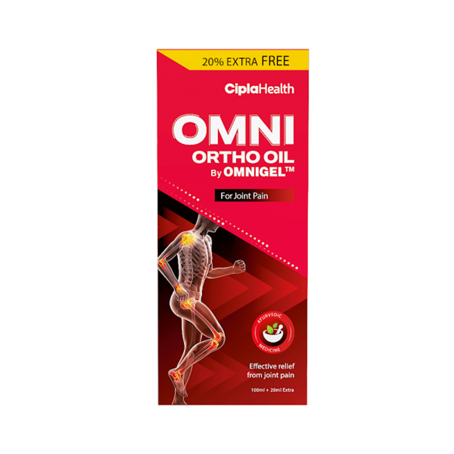 Cipla Omni Ortho Oil for Joint Pain (120 ml)