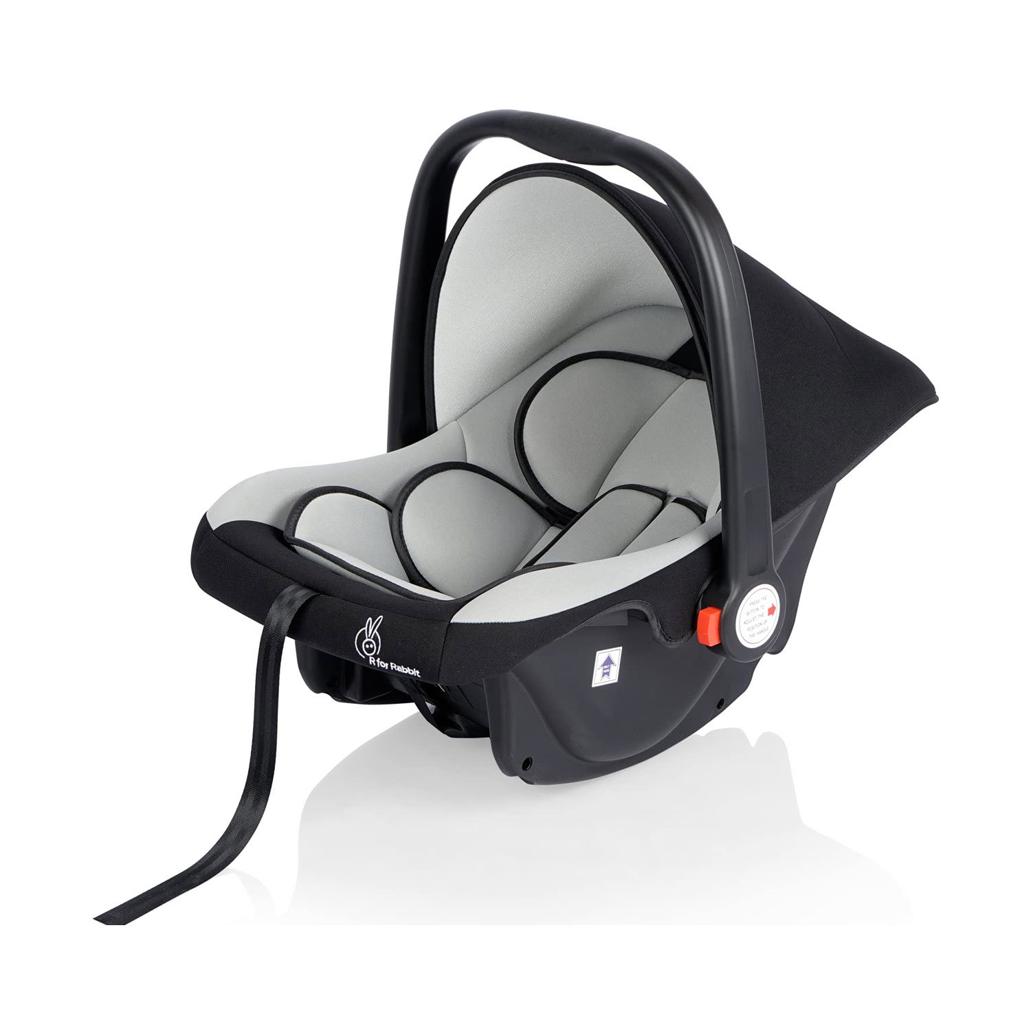 R for Rabbit Picaboo 4 in 1 Multipurpose Baby Carry Cot Cum Car Seat (Blue Grey)