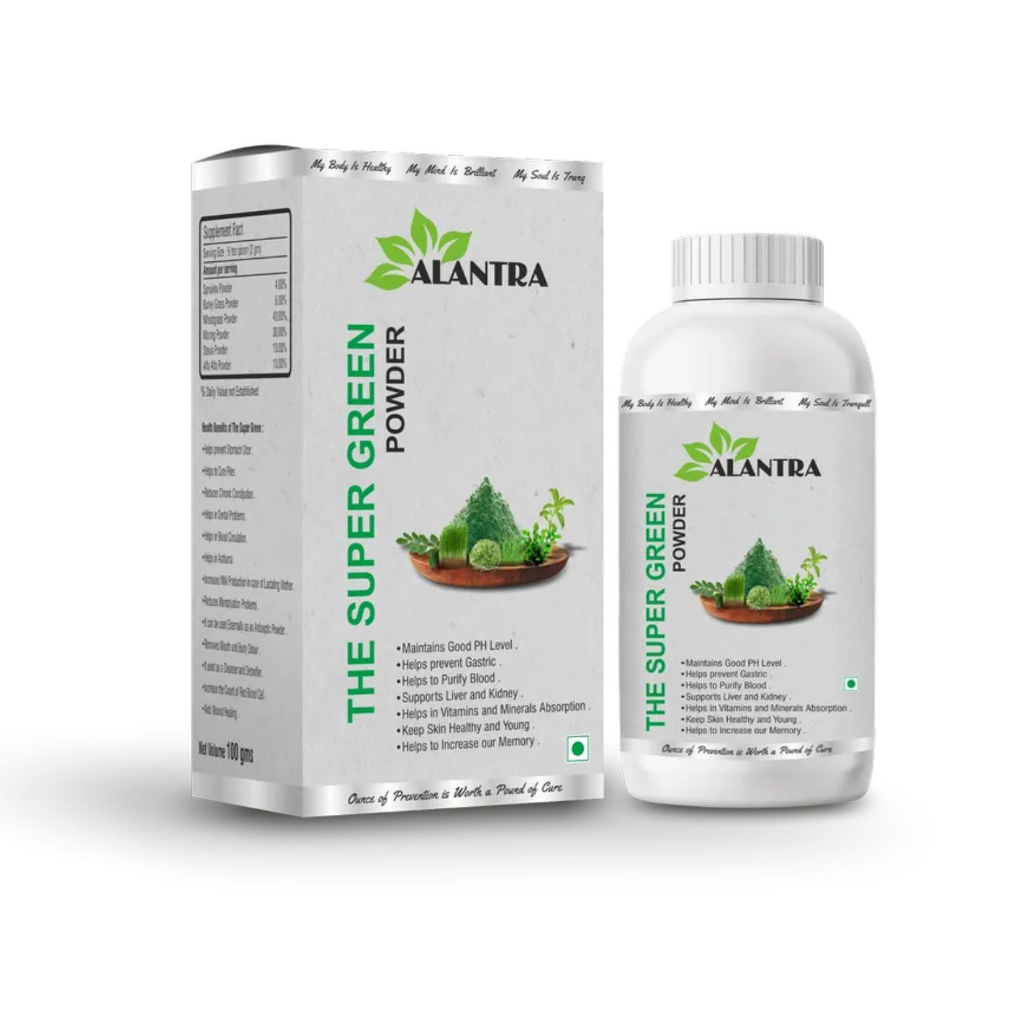 Alantra The Super Green Powder (100 gm)
