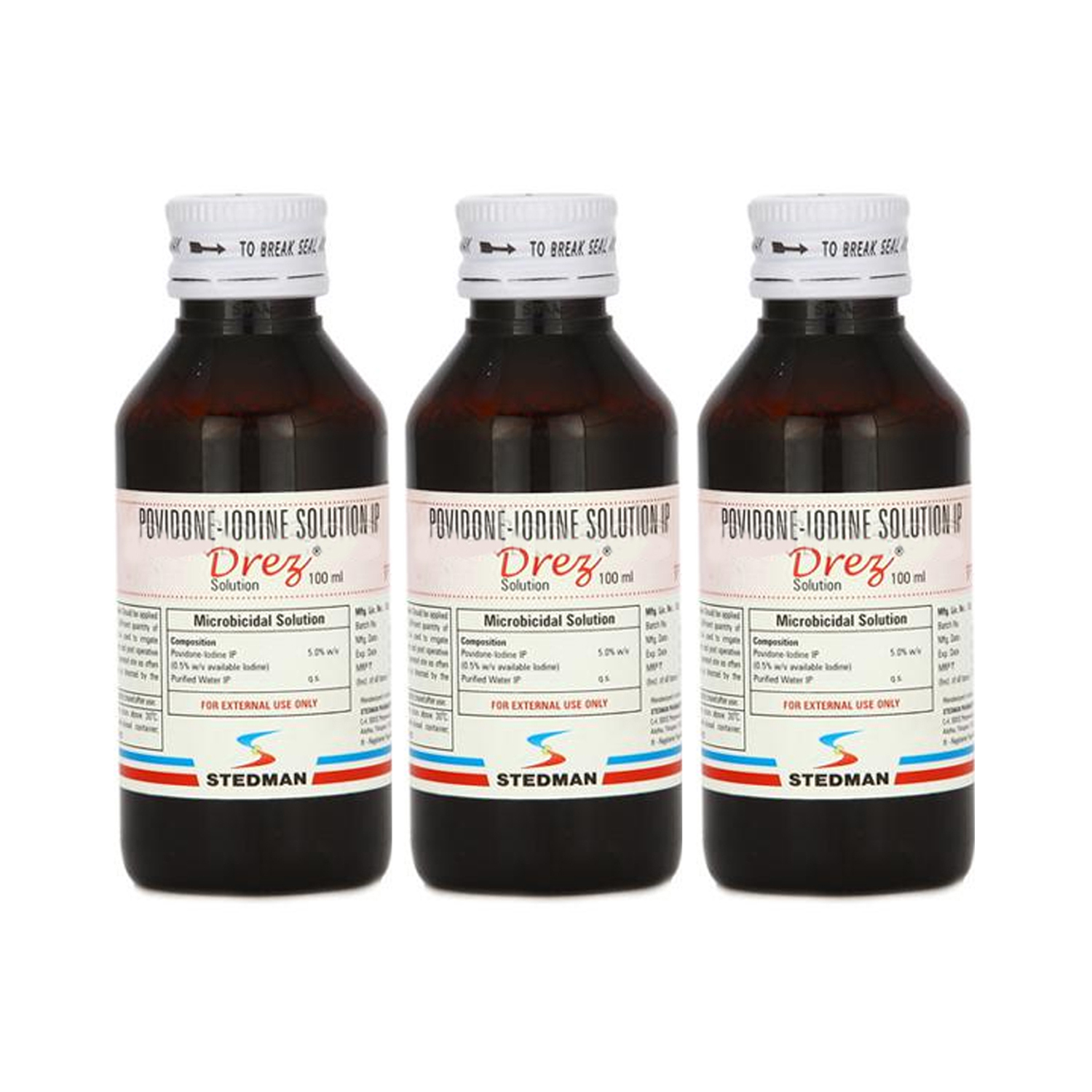 Drez 5% Solution - 100ml (Pack of 3)