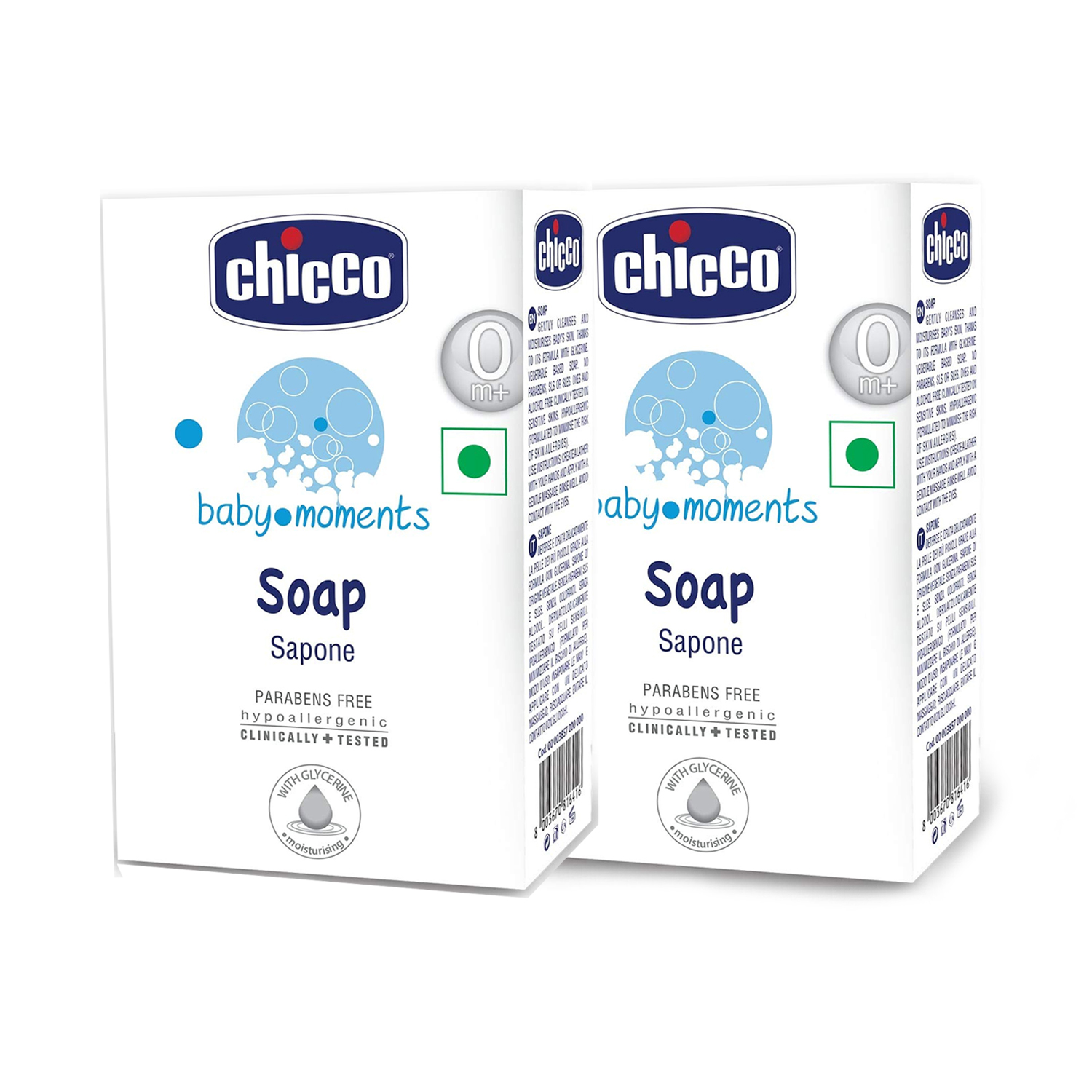 Chicco Baby Soap 125g - (Pack of 2)