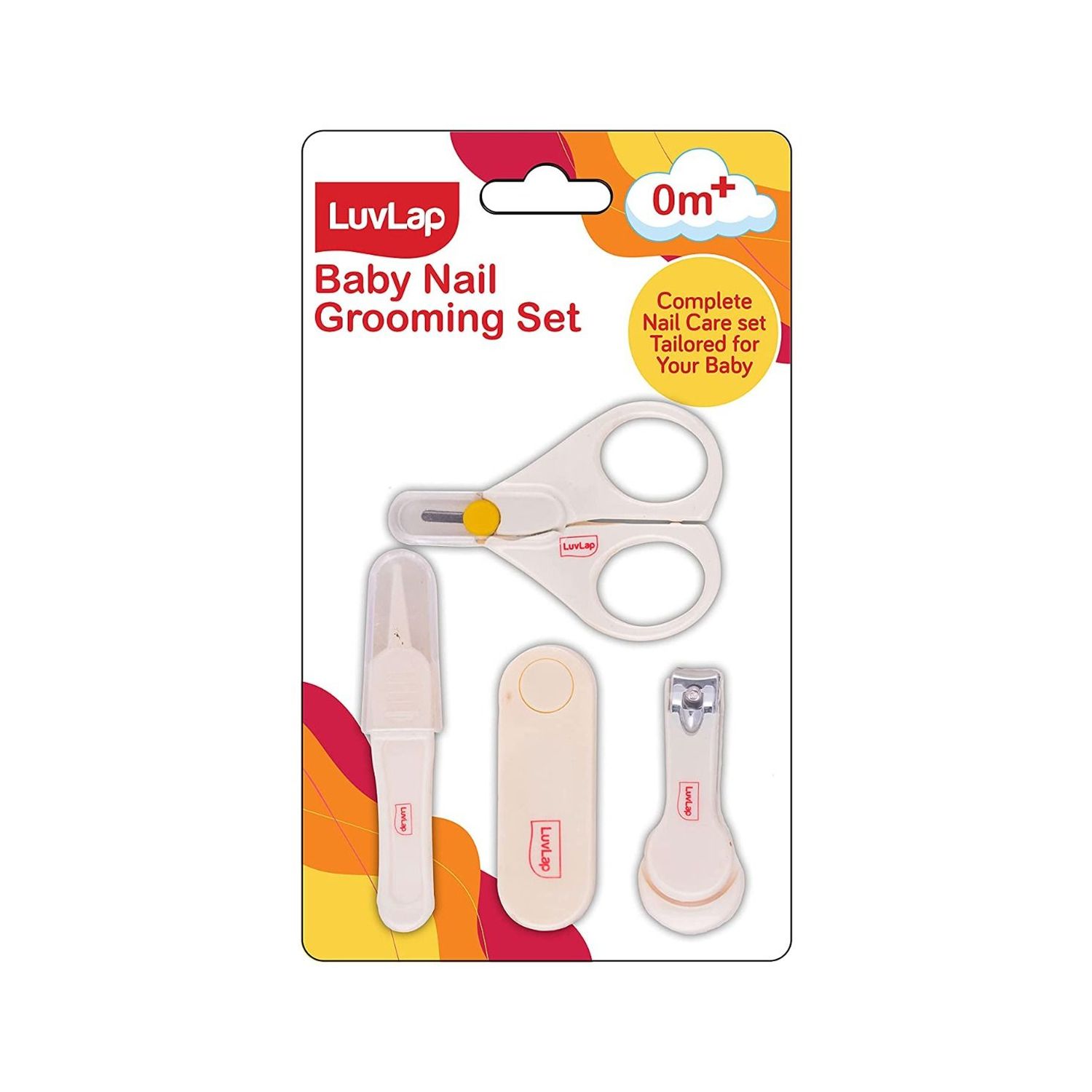 LuvLap Baby Nail Grooming Set - White (M.No 18618)
