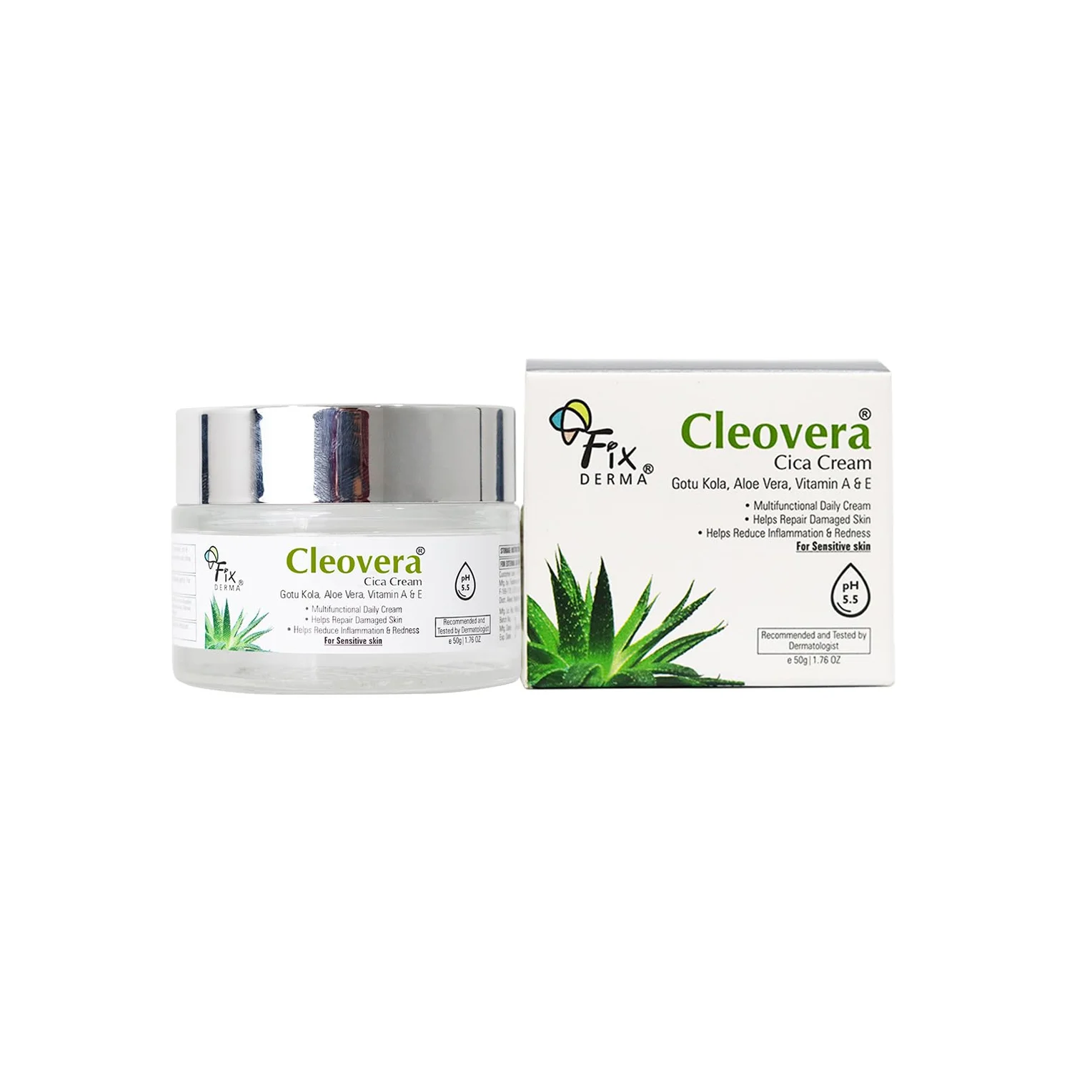 FixDERMA Cleovera Cica Cream for Sensitive Skin- 50g