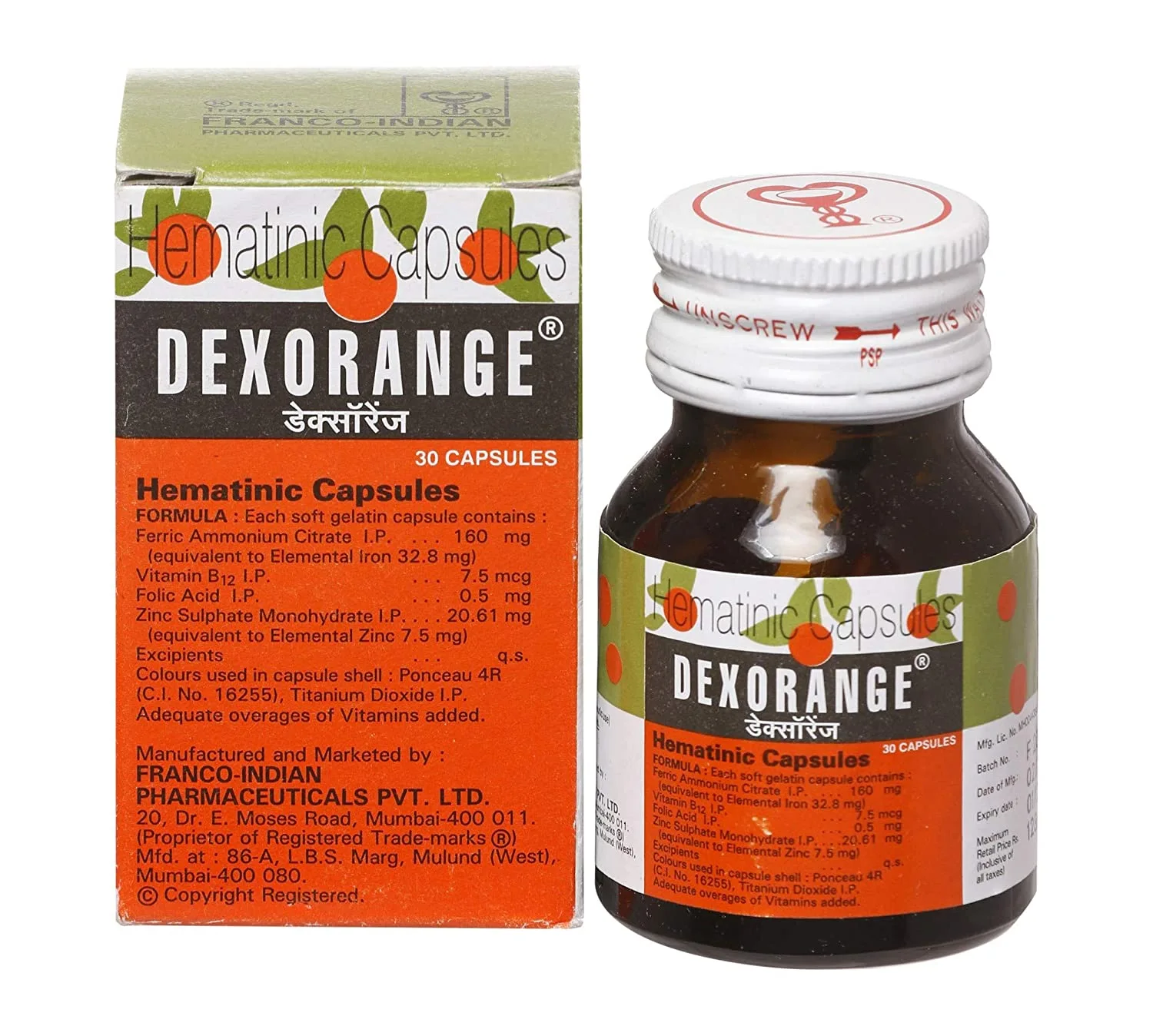 Dexorange Capsule - 30 Nos