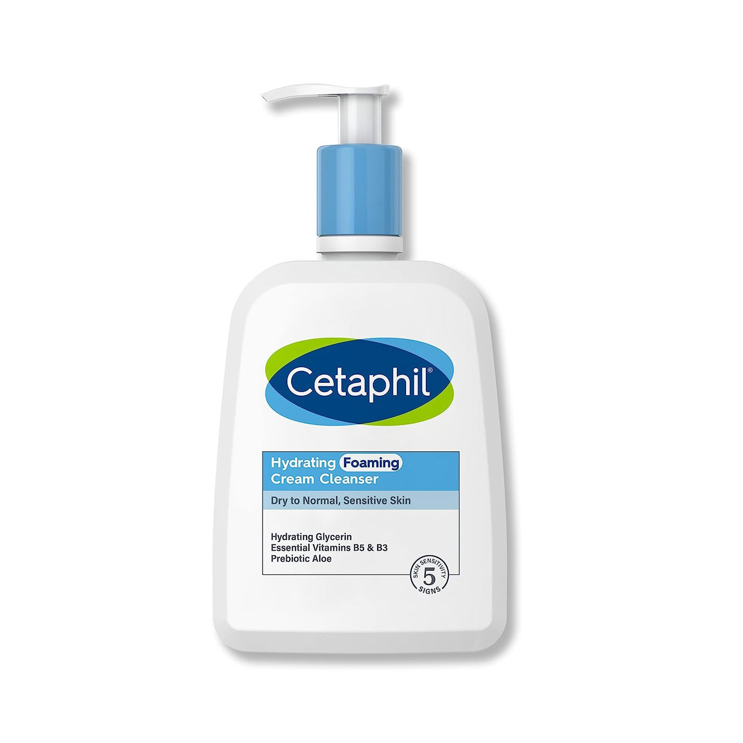 Cetaphil Hydrating Foaming Cream Cleanser for Dry to Normal,Sensitive Skin - 236 ml
