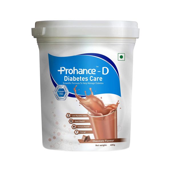 Prohance -D Diabetes Nutritional Powder for Dietary Management Chocolate Flavor, jar 400g
