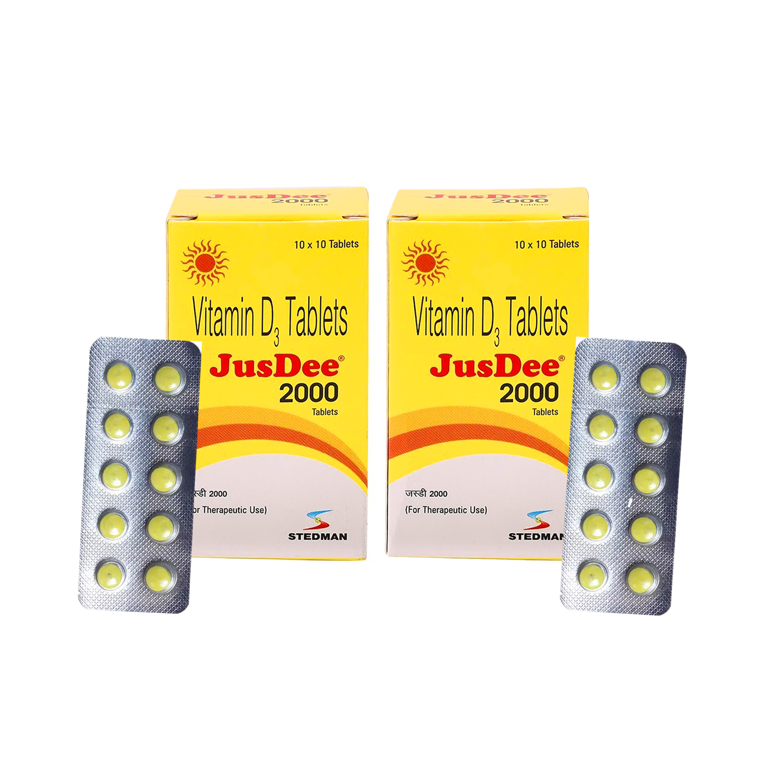 Jusdee 2000 Tablets 10â€™s - (Pack of 2)