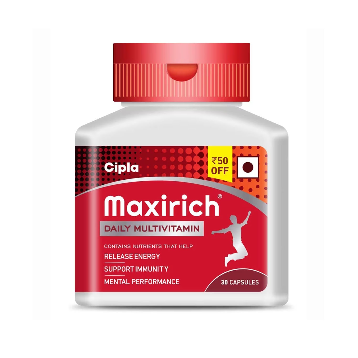 Cipla Maxirich Daily Multivitamin and Minerals Softgels - 30 Capsules
