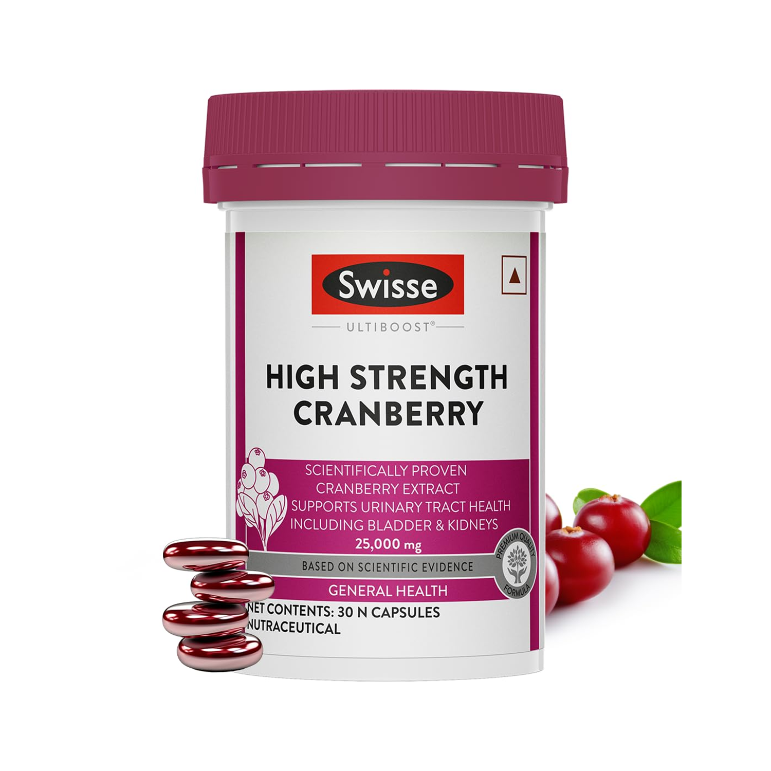 Swisse High Strength Cranberry 25000 Mg Capsules (30 Capsules)