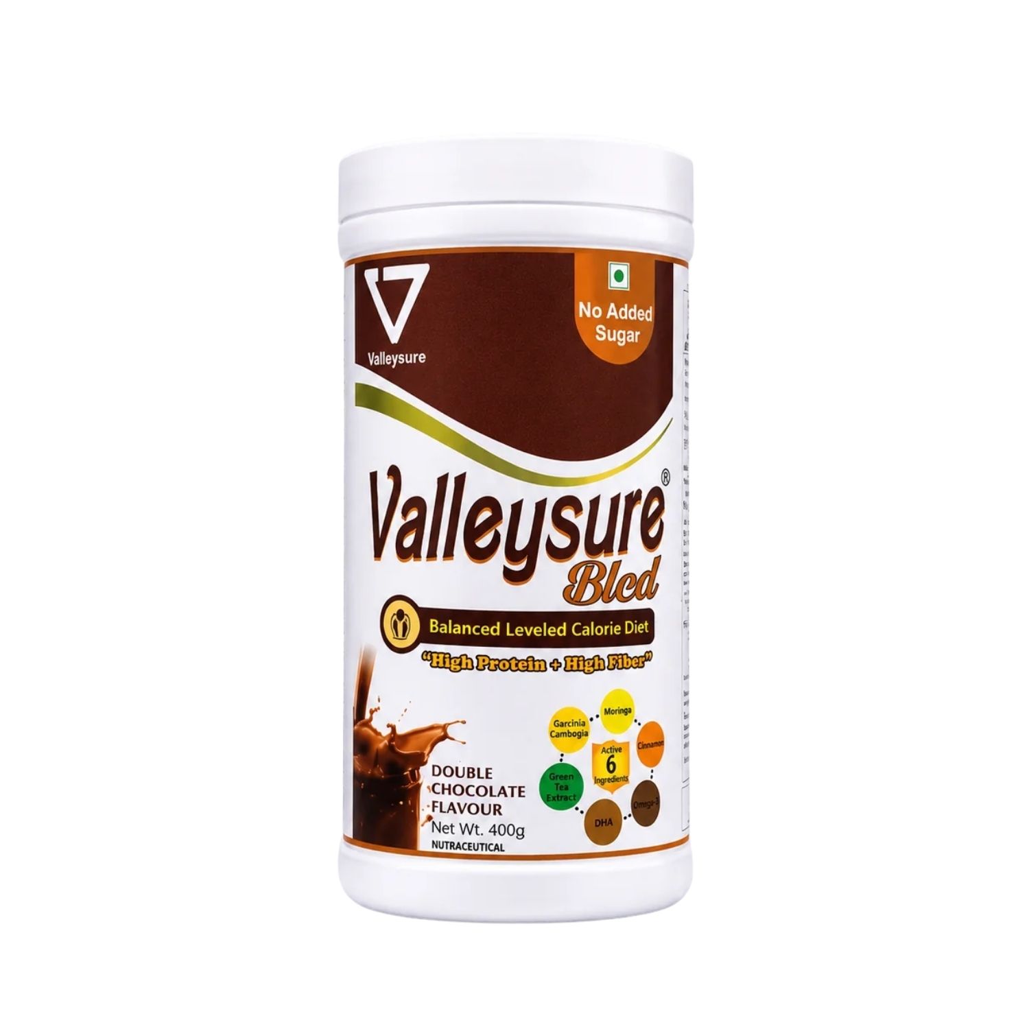 Valleysure Balanced Leveled Calorie Diet (BLCD) Powder - Double Chocolate Flavour, 400g