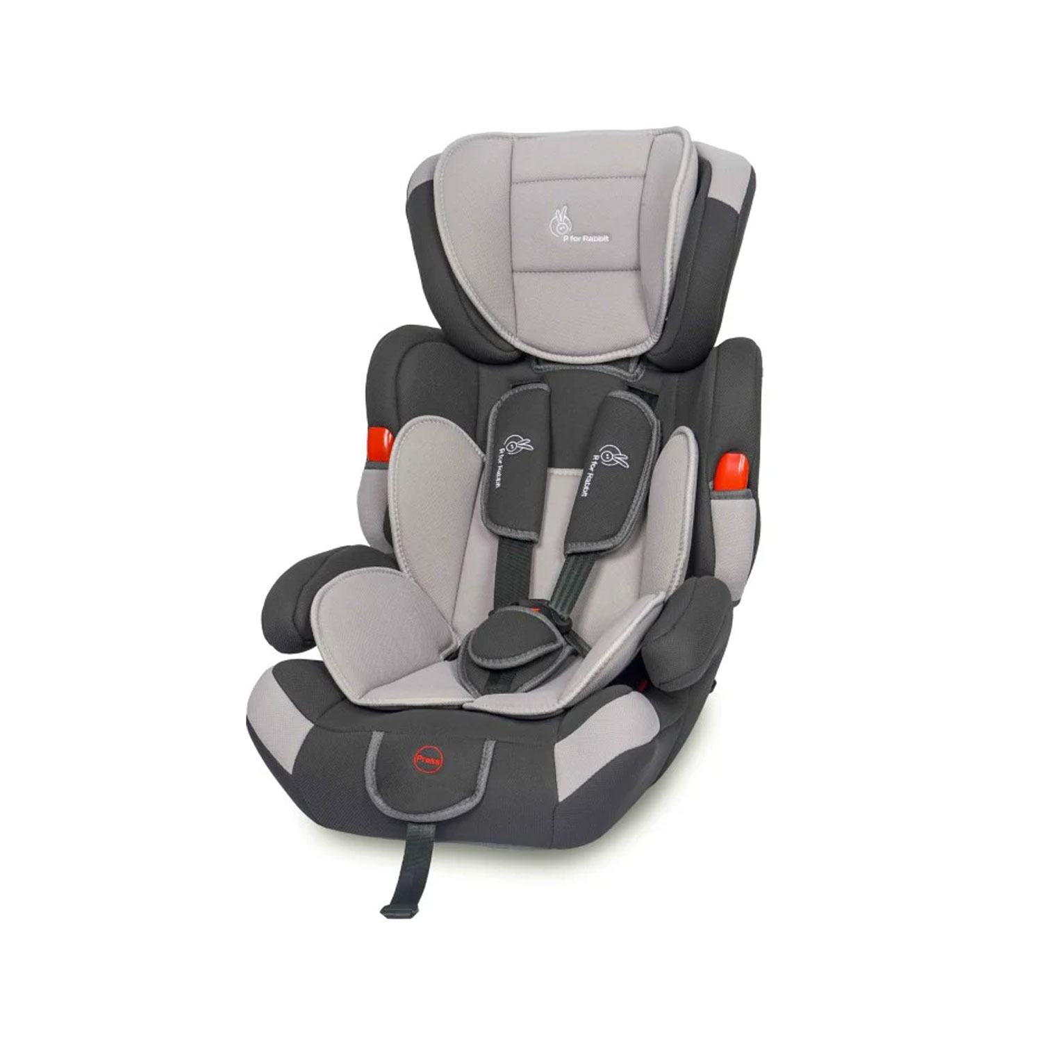 R for Rabbit Jumping Jack Grand Baby Car Seat- Black Gray