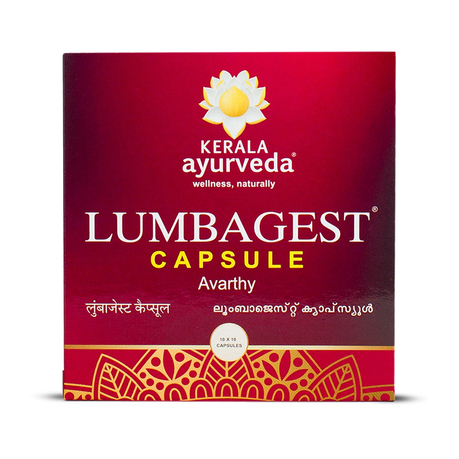 Kerala Ayurveda Lumbagest - 100 Capsules