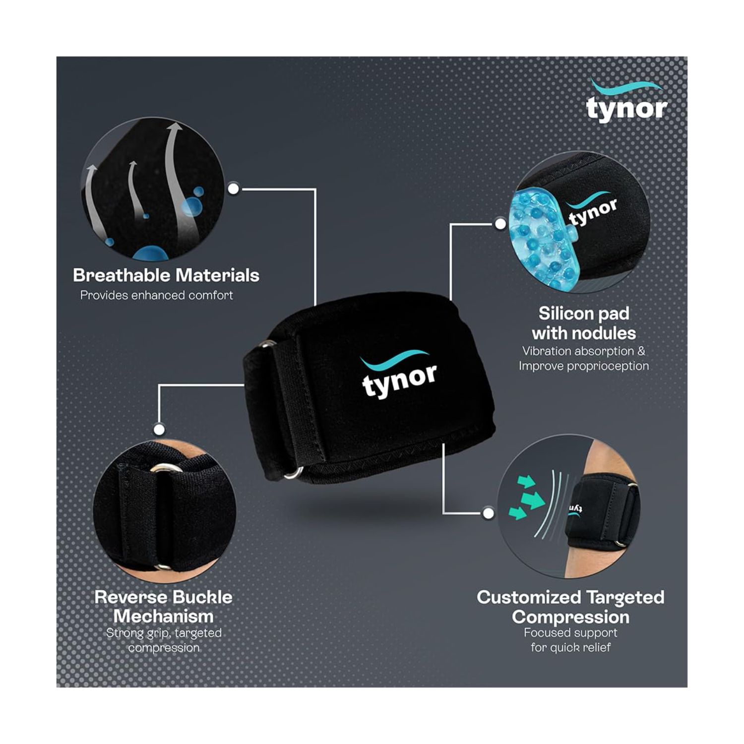 Tynor Tennis Elbow Support E-10 (XL)
