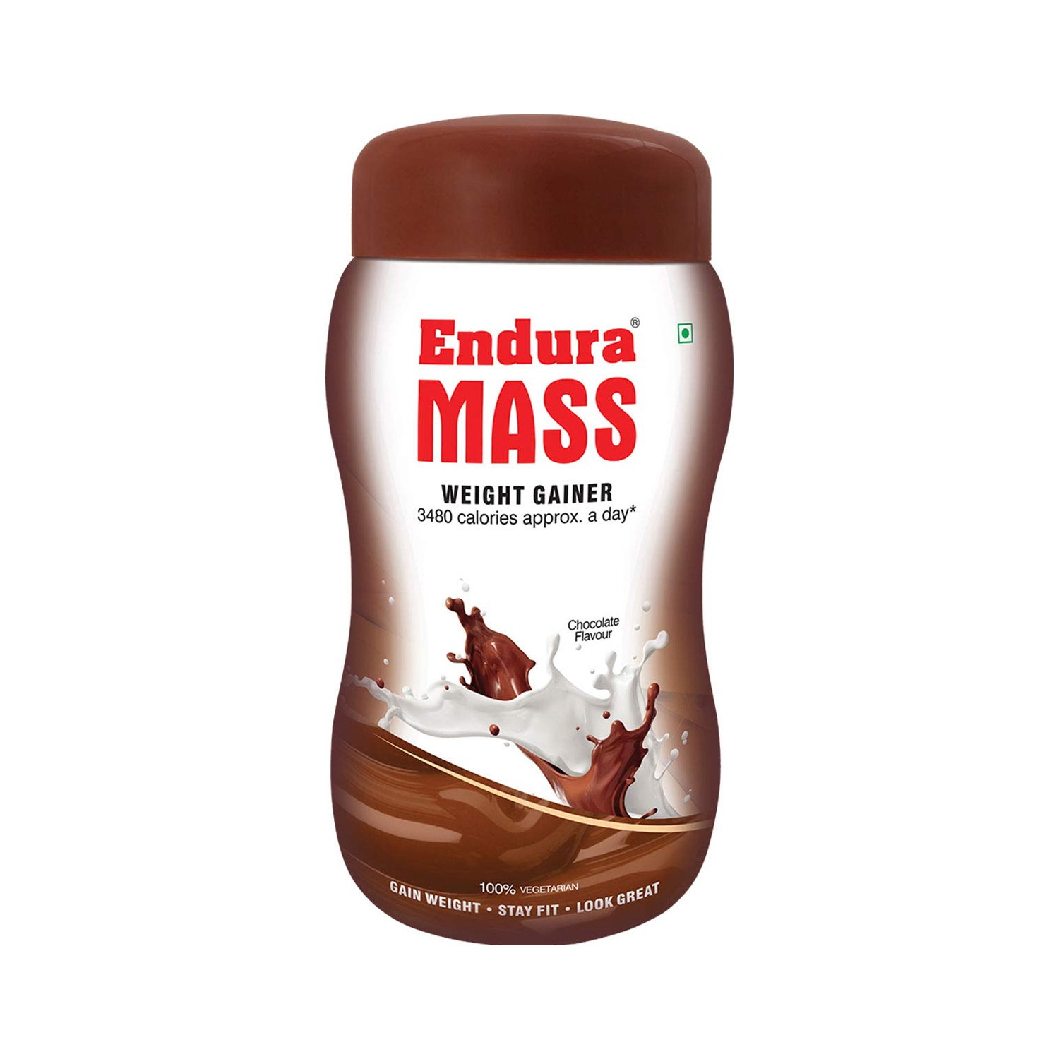 Endura Mass Weight Gainer | Mass Gainer | Gain Weight Post Workout 74 g Carbohydrate, 15 g Protein, Healthy Fats, Chocolate, 500 g
