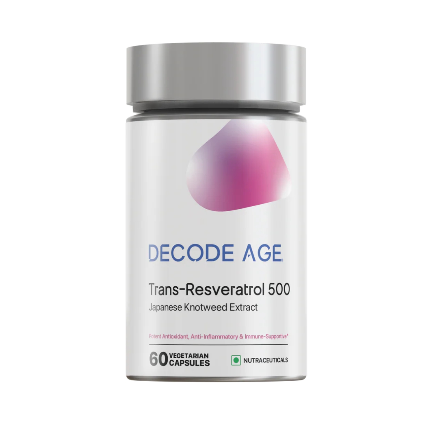 Decode Age Trans Resveratrol Capsules 500mg (60 Capsules)