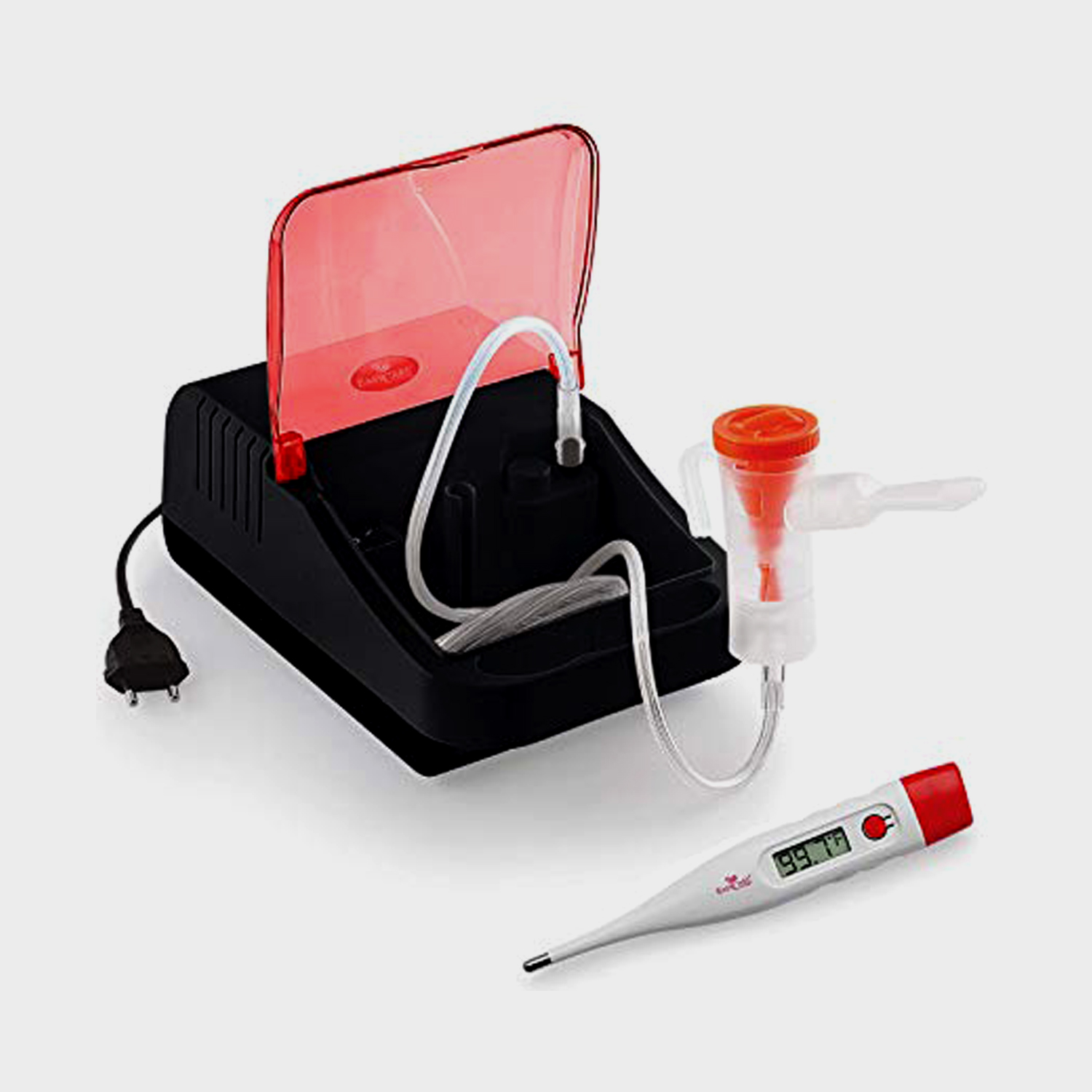 EASYCARE German Tech EC 7020 Piston Compressor Nebuliser with Compartment Black