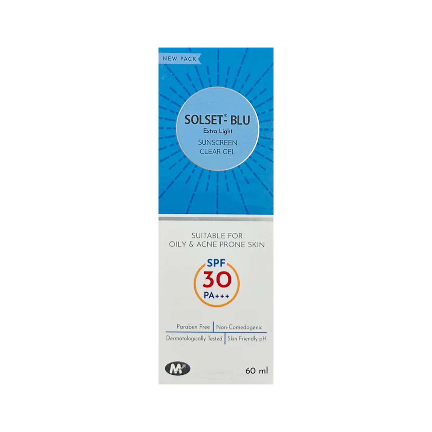 Solset Blu Xtra Light Sunscreen Gel 60ml