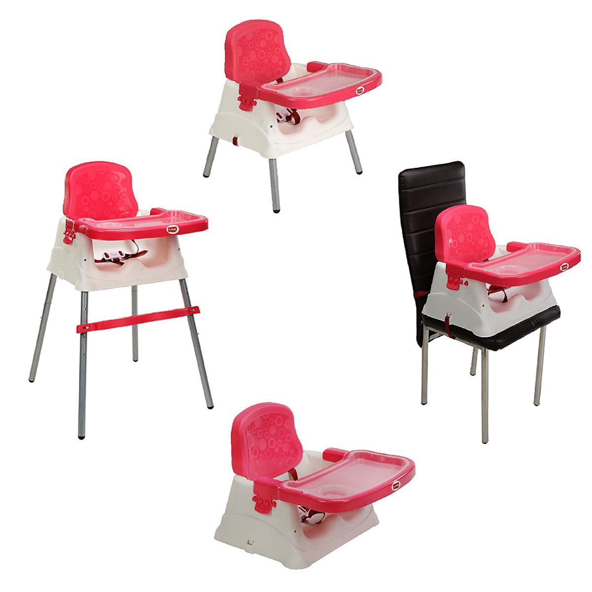 LuvLap Booster High Chair Pink (M.No 18449)