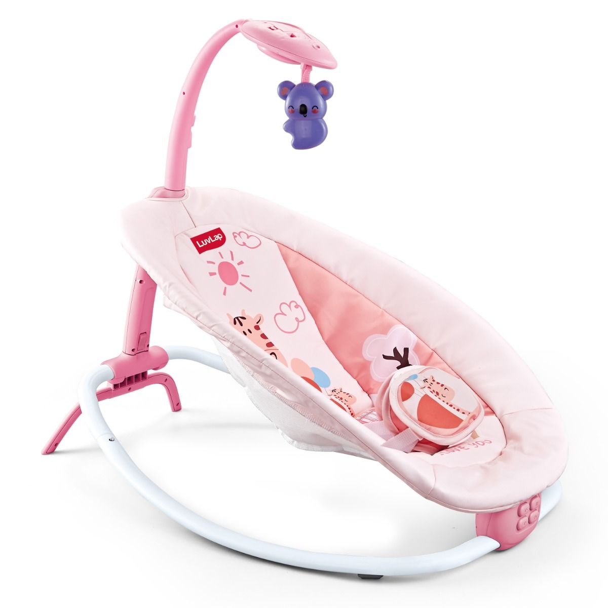 LuvLap Joy N Giggles Baby Rocker - Pink (M.No 19460)