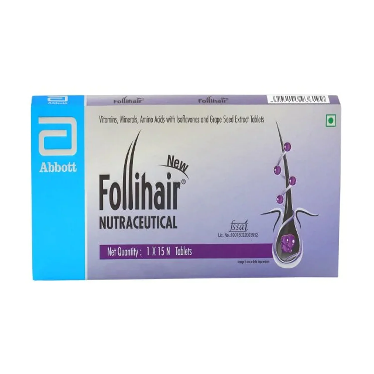 Follihair New Hairfall Control Tablets-15tablets
