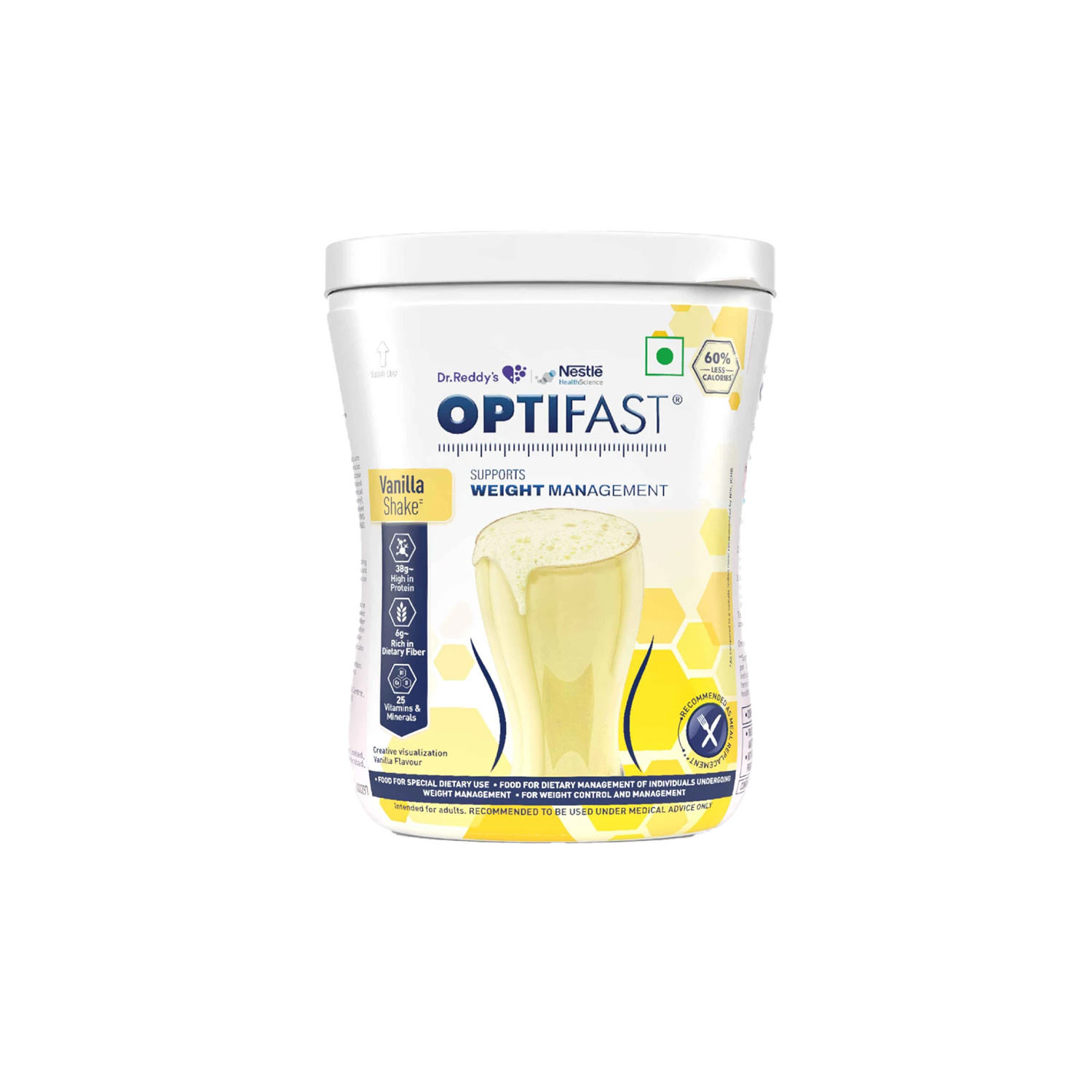 Nestle Optifast Weight Management Meal Replacement Shake Vanilla 400g Jar