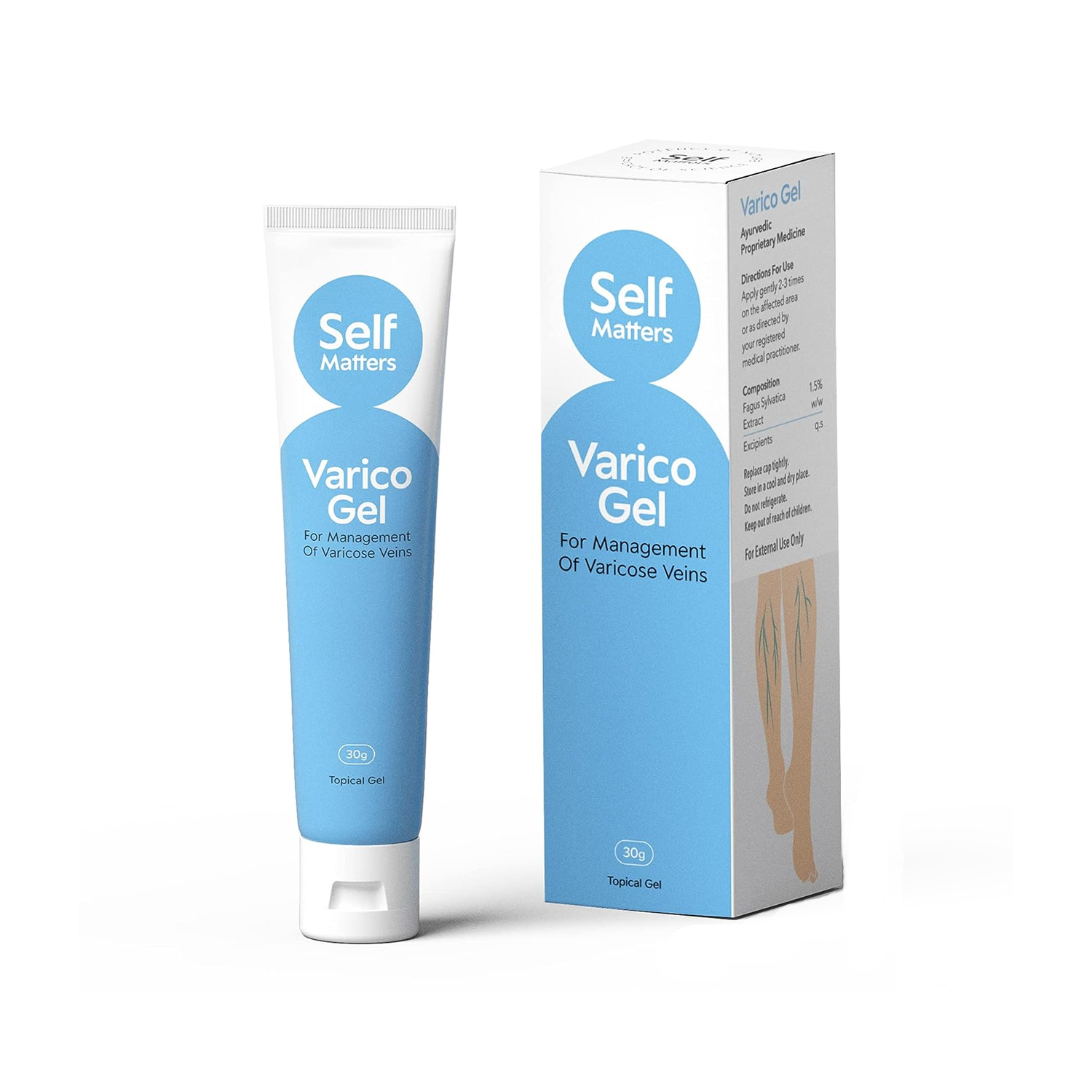 Self Matters Varico Topical Gel for Management of Varicose Veins(30g)