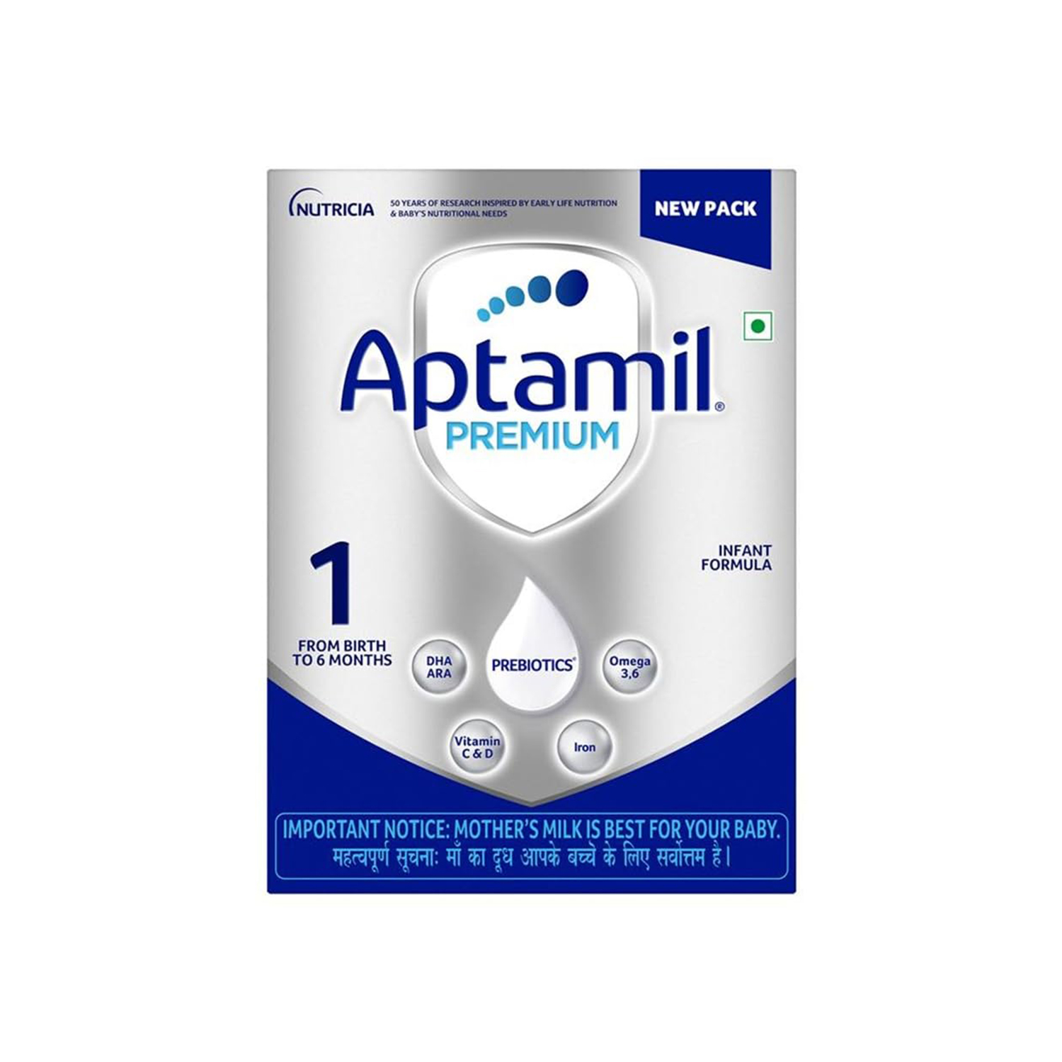 Aptamil Premium Stage 1 Infant Formula Powder Upto 6 months 400gm Refill