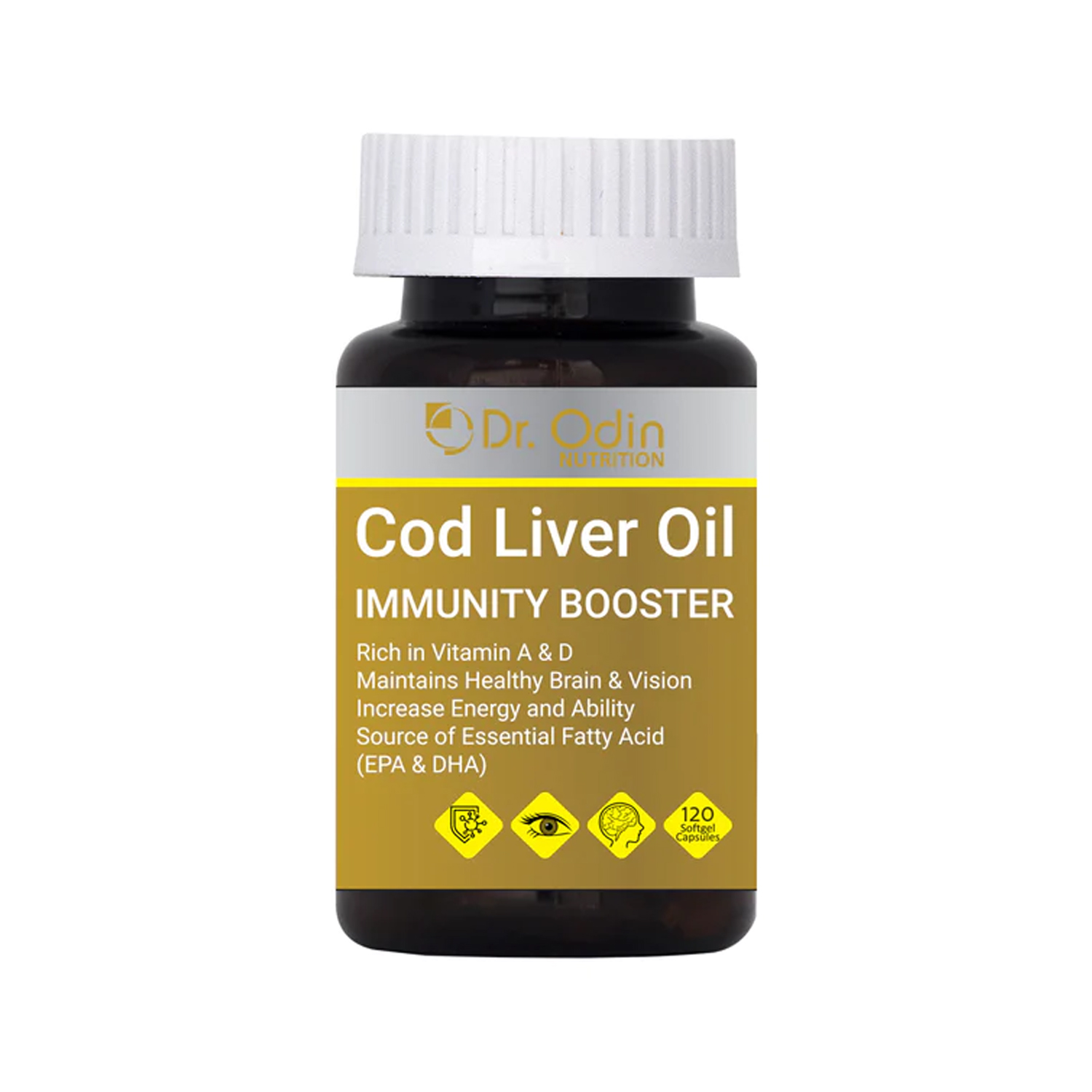 Dr.Odin Cod Liver Oil - 120 Softgel Capsules
