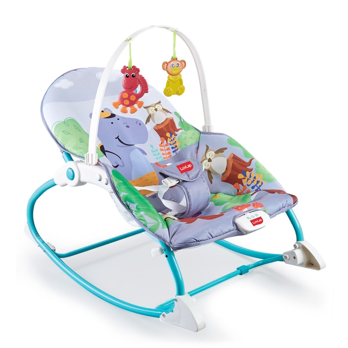 LuvLap Happy Jungle Toddler Rocker cum Bouncer â€“ Giraffe (M.No 19455)