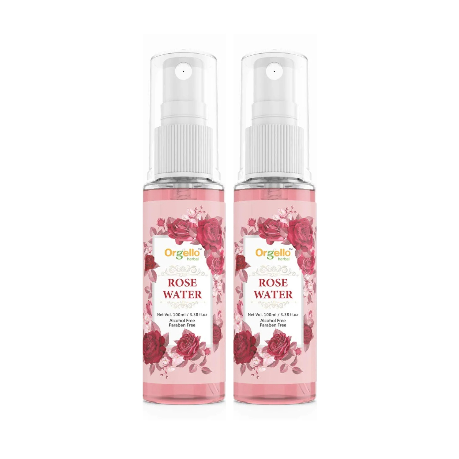 Orgello Rosewater 100ml - (Pack of 2)