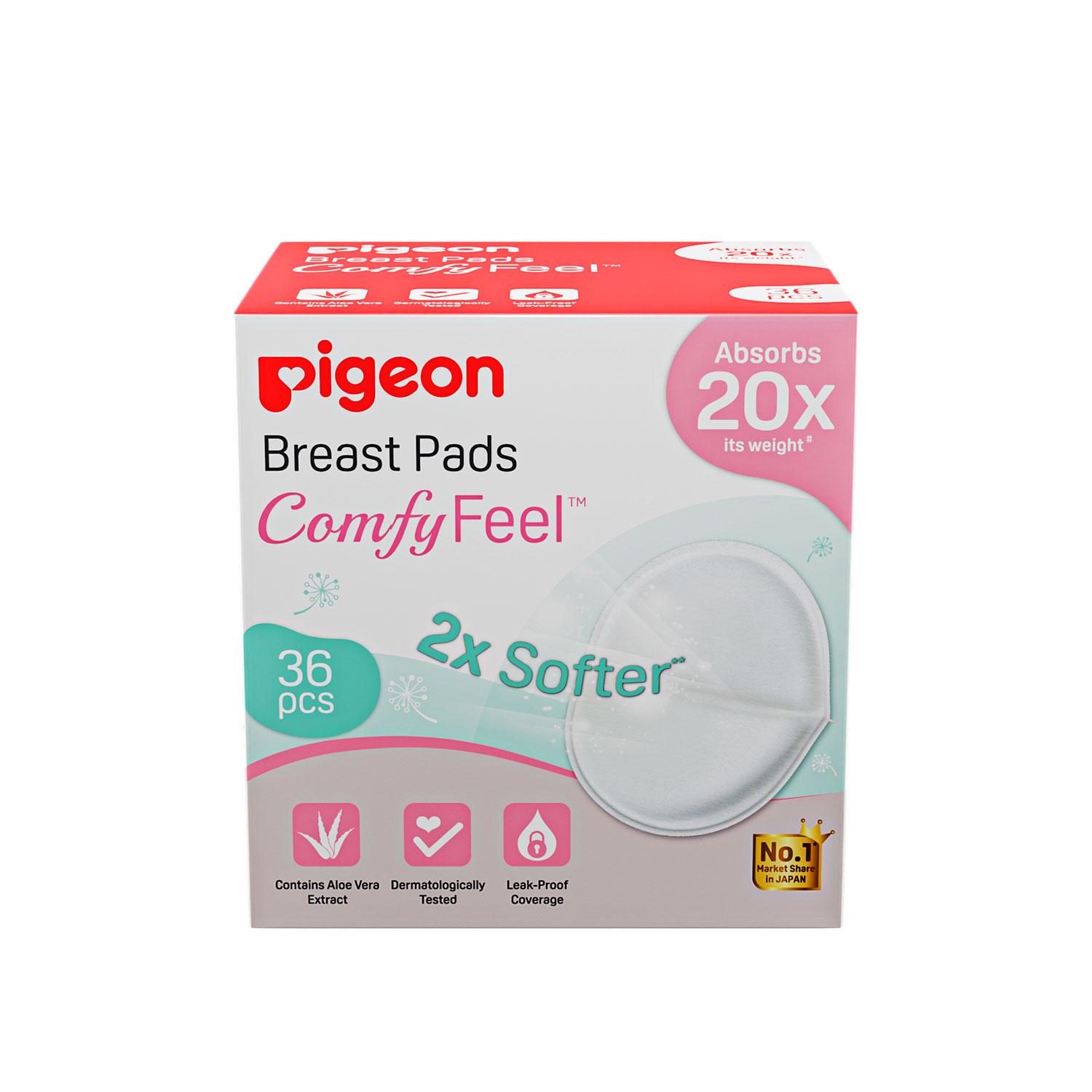 Pigeon Breast Pads Comfyfeel 12 Pcs Box