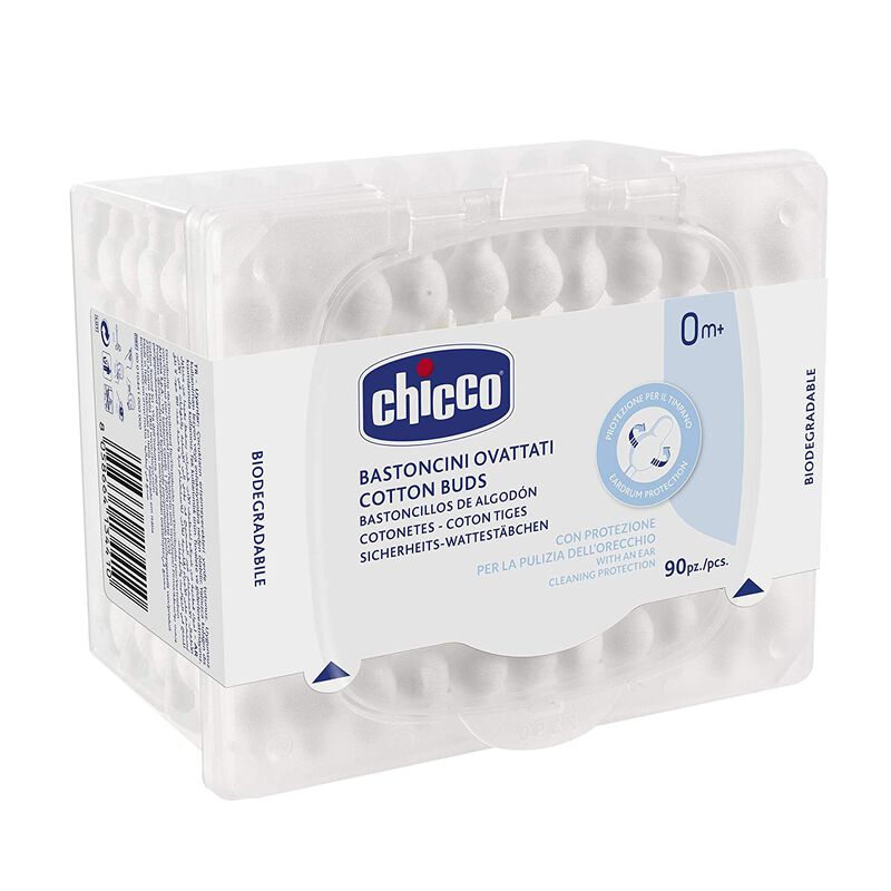 Chicco Cotton Buds With Ear Drum Protection 60 pcs