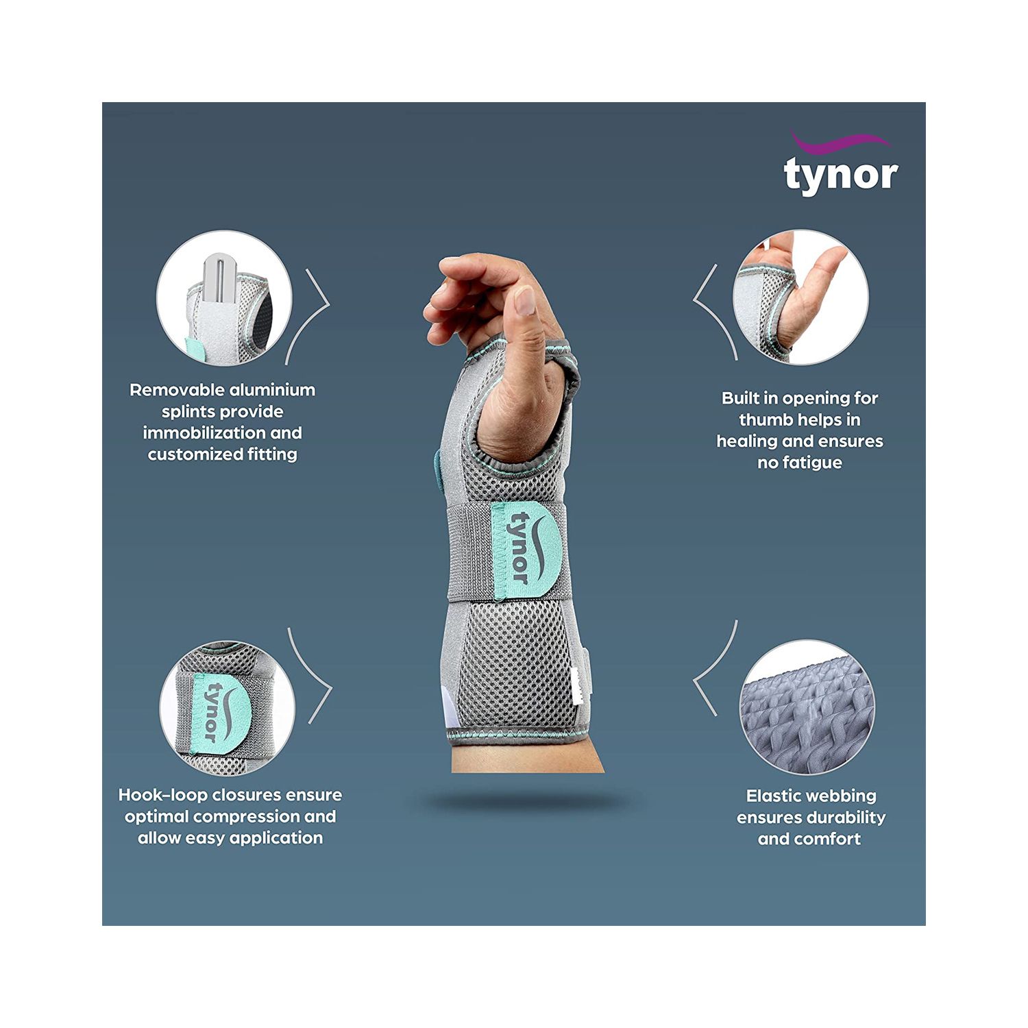 Tynor Wrist & Forearm Splint Left E-03 (Large)