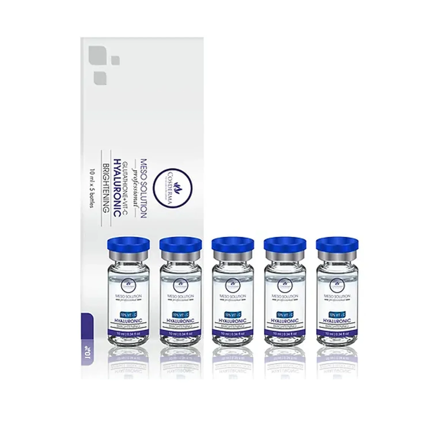 Cosderma Glutathione Vitamin C Hyaluronic Acid Serum - 10ml X 5 Vials