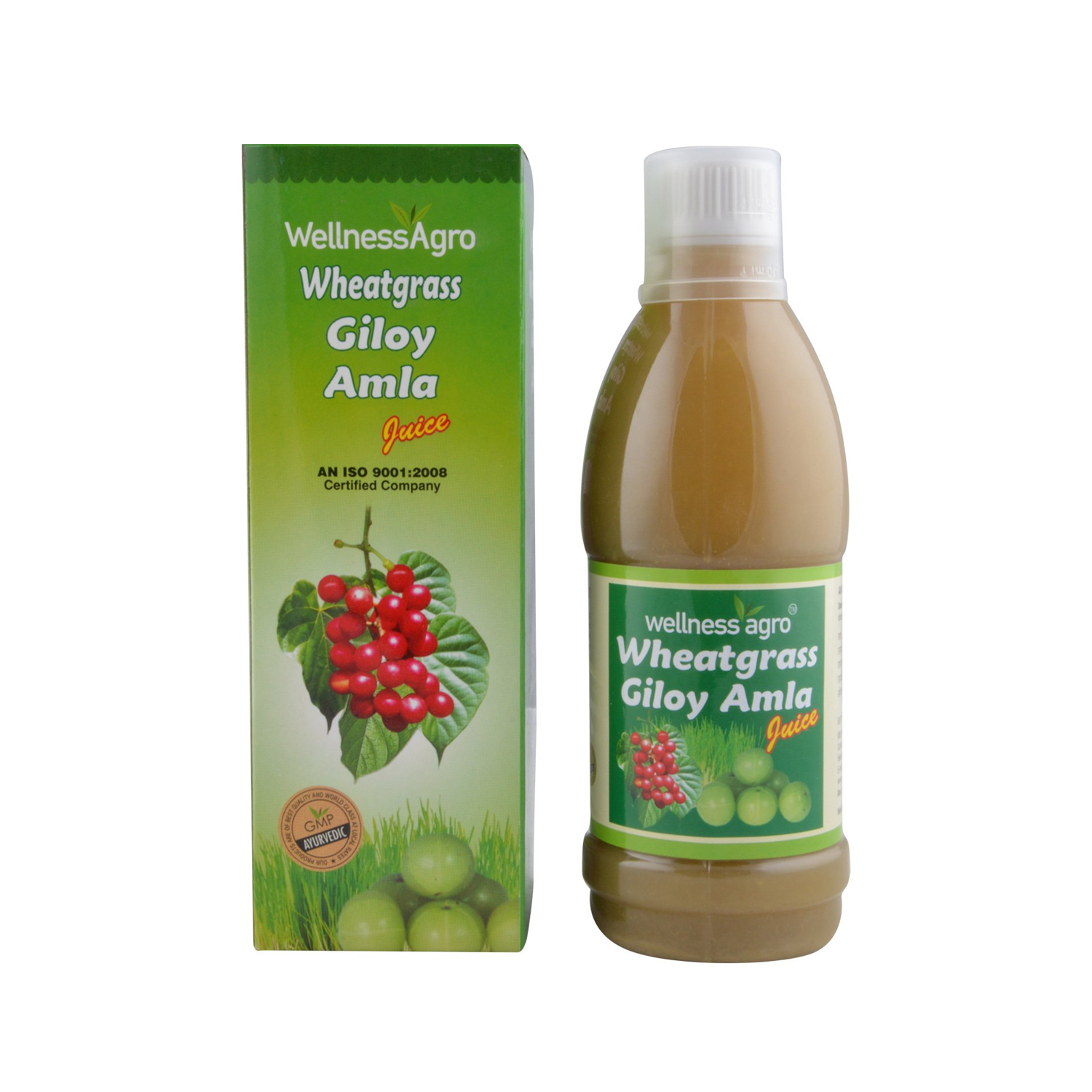 Wellness Agro Wheat Grass Giloy Amla Juice 500ml