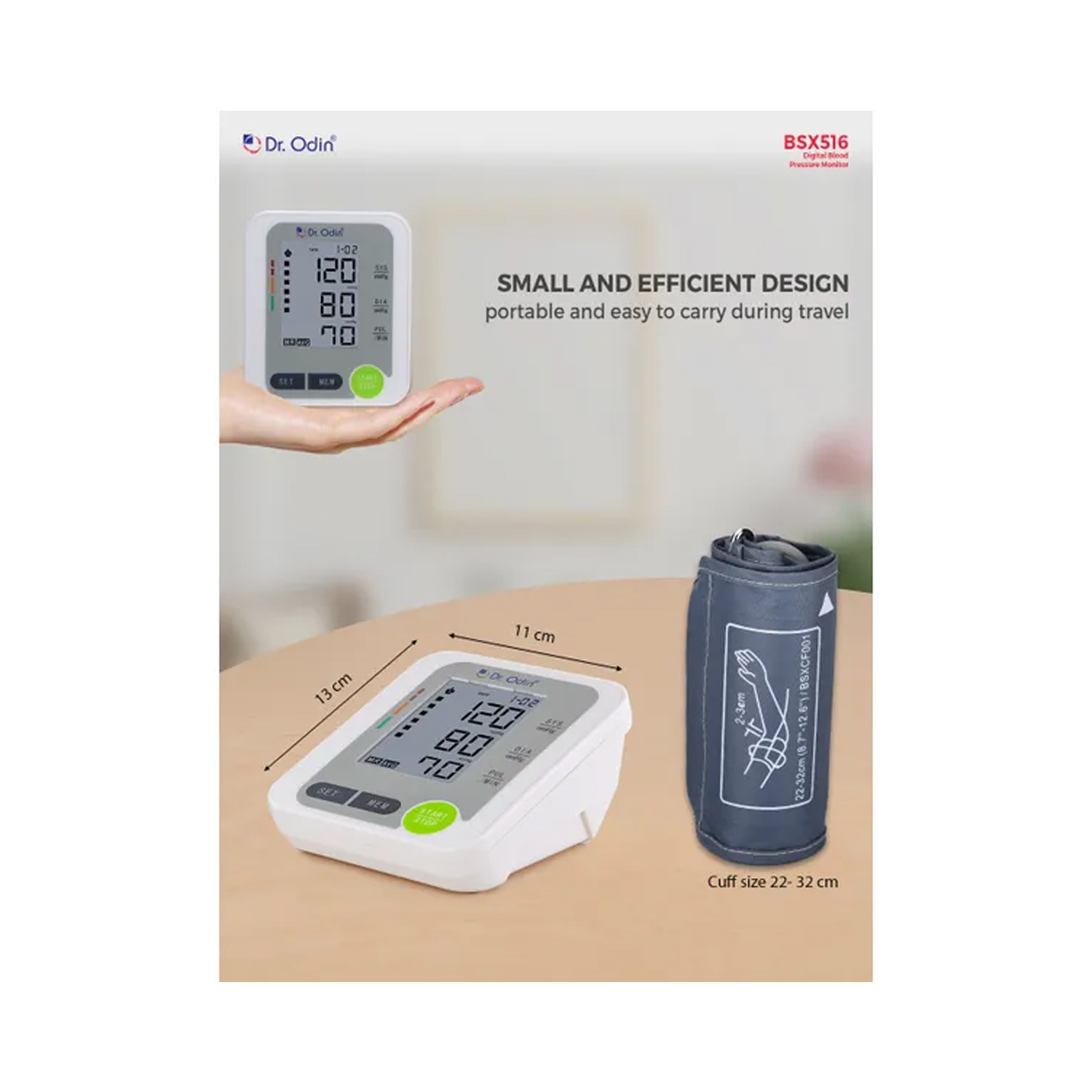 Dr.Odin Digital Blood Pressure Monitor with USB Port BSx516 White