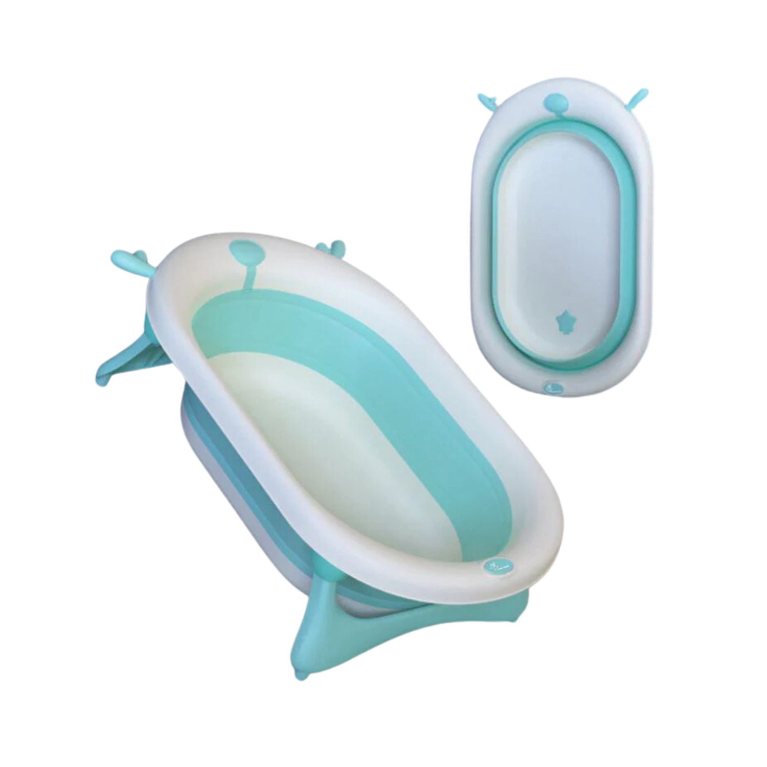 R for Rabbit Bubble Double Aqua Baby Bath Tub from0-3 Years (Blue)