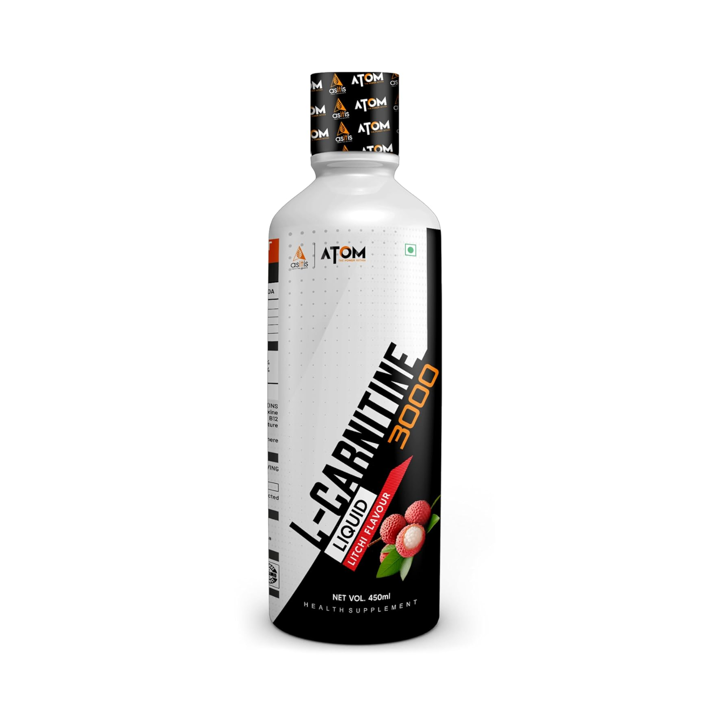 ASITIS Liquid L-Carnitine Litchi Flavour (450 ml)
