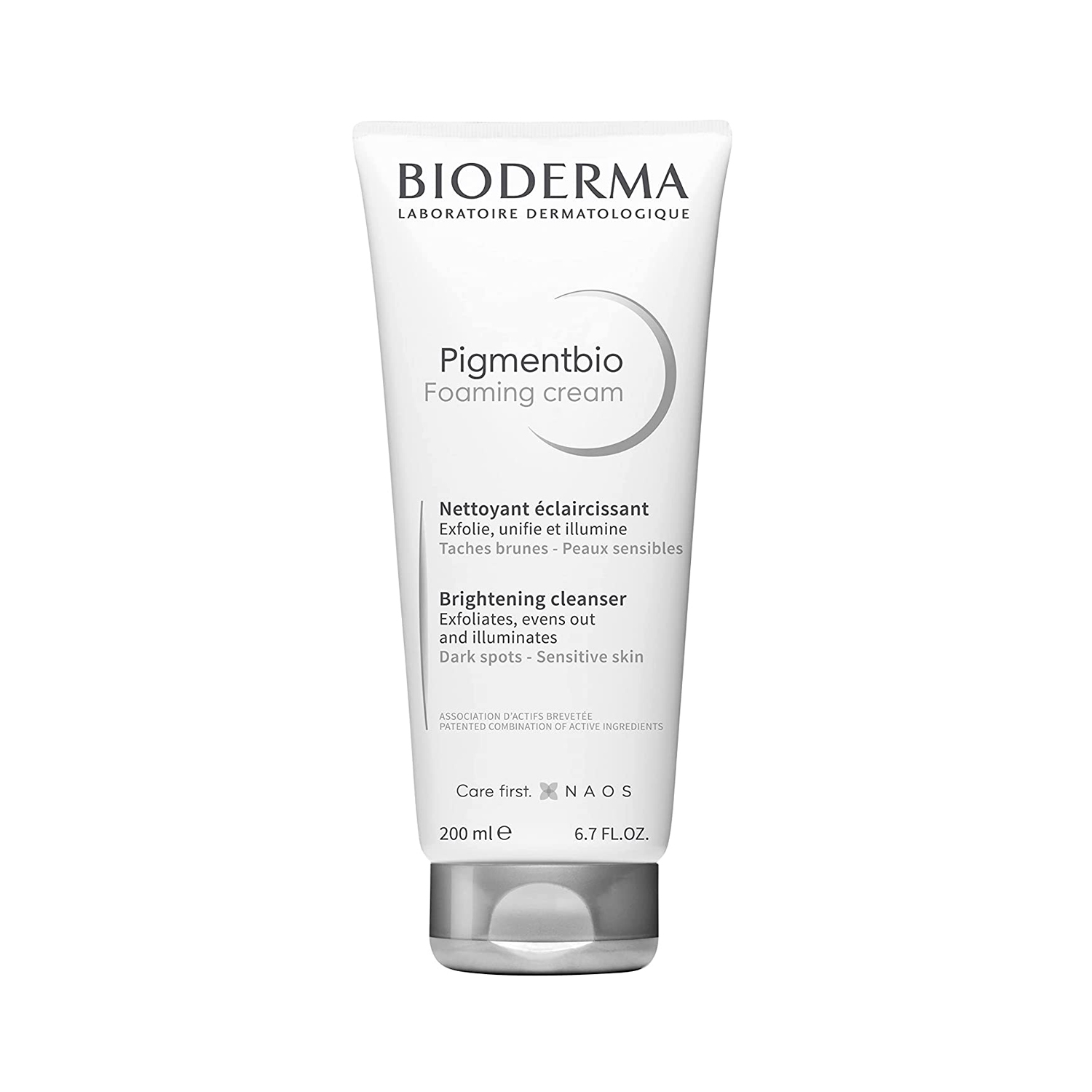 Bioderma Pigmentbio Foaming Cream Brightening Exfoliating Cleanser (Face & Body Wash) For Brightened Skin, 200 ml