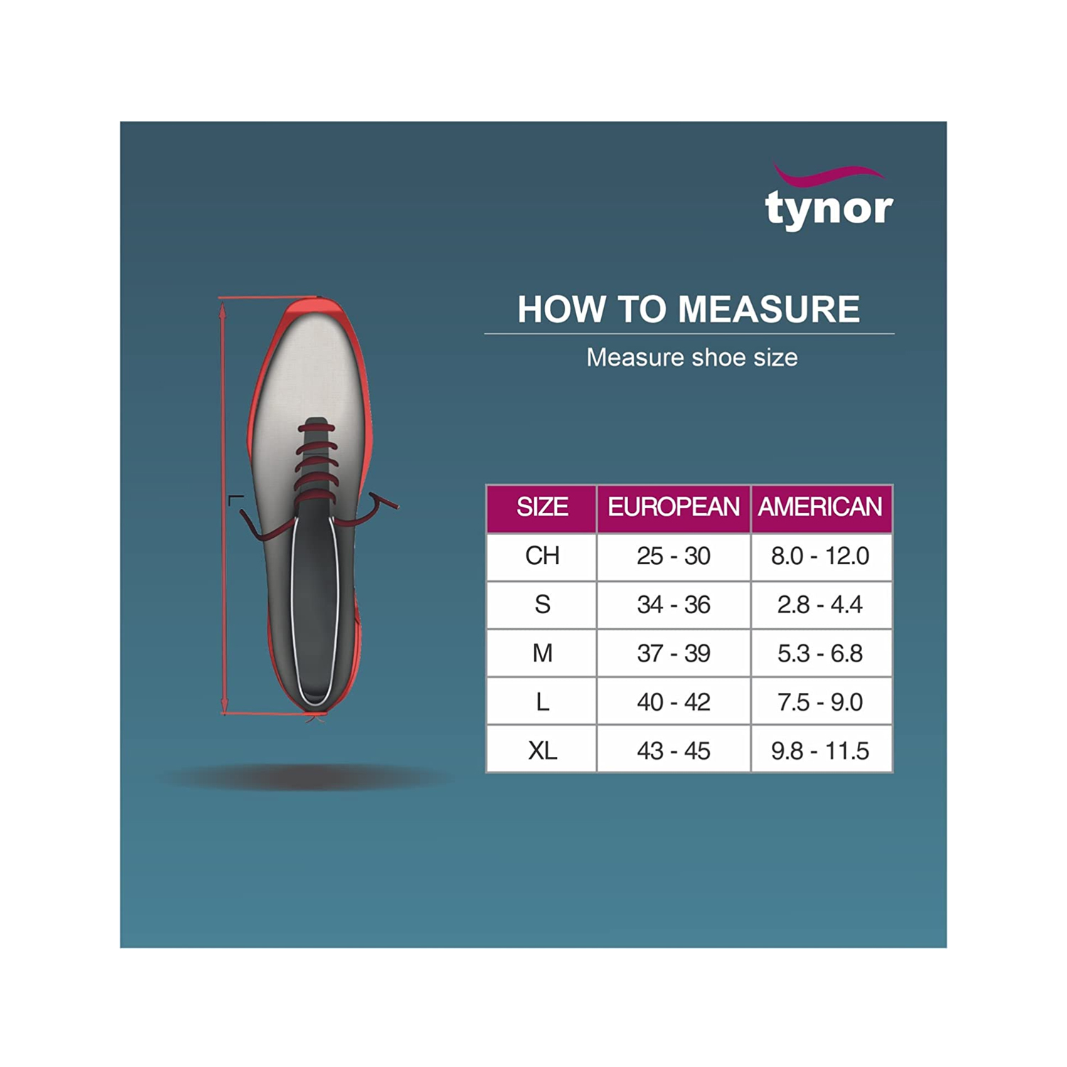 Tynor Foot Drop Splint with Liner Right Small D-43