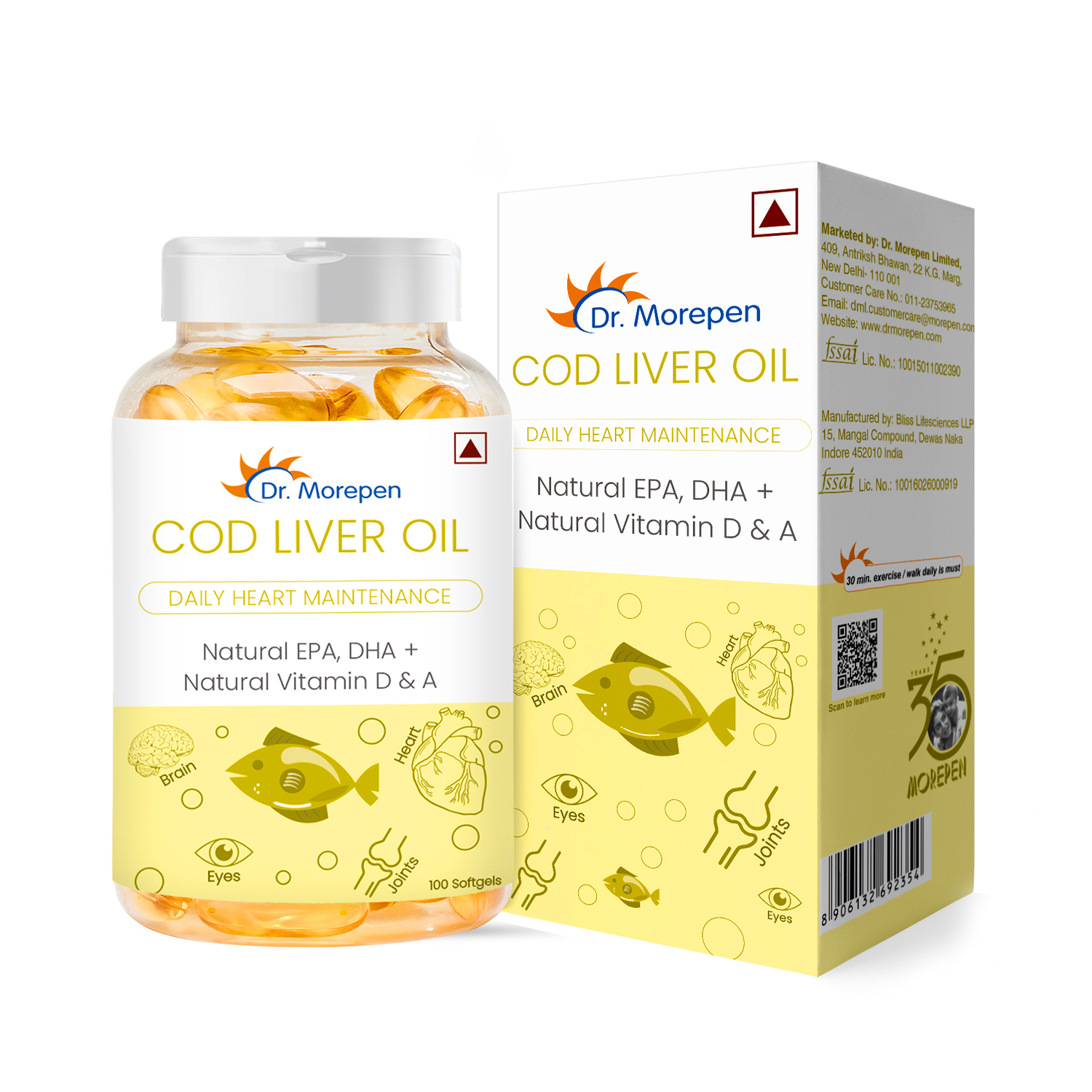 Dr Morepen Cod Liver (100 softgels)