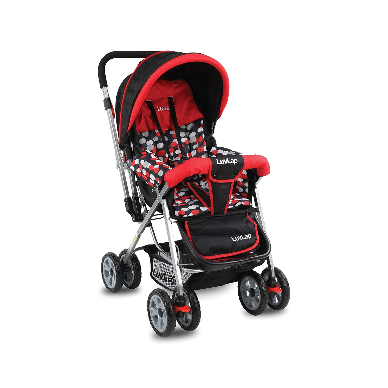 LuvLap Sunshine Baby Stroller Black (M.No 18108)