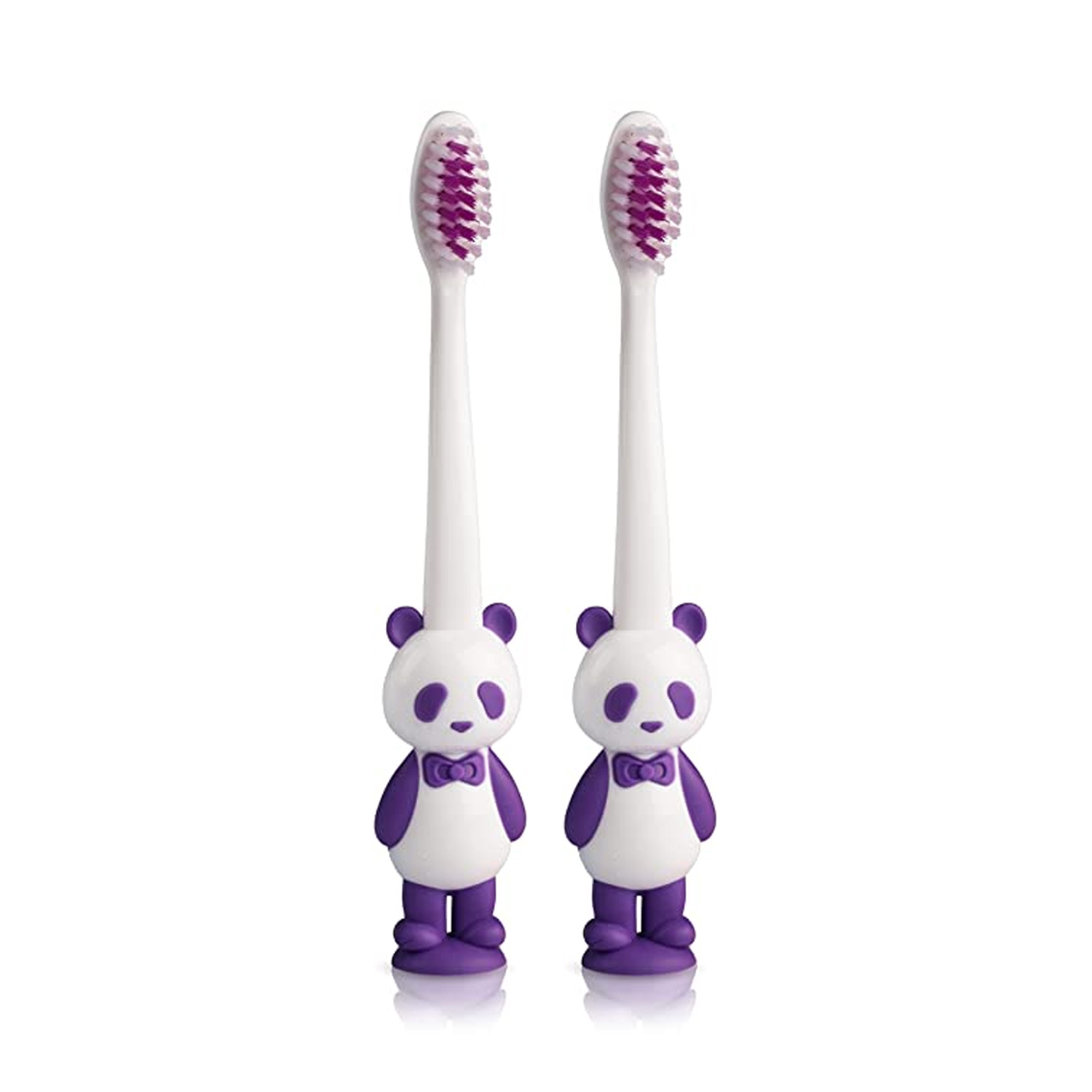 Luvlap Panda Baby Toothbrush (assorted colors) - Pack of 2