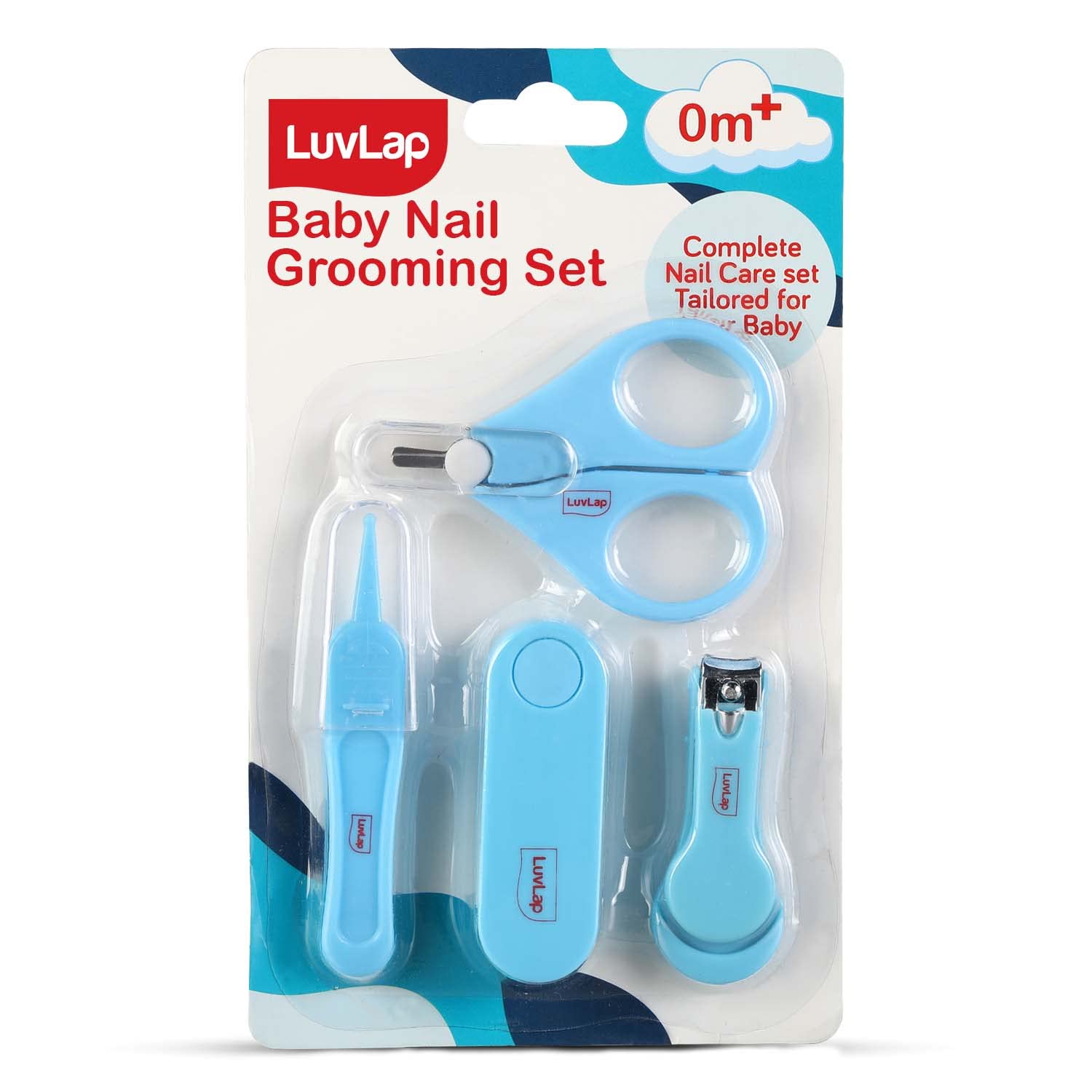 LuvLap Baby Nail Grooming Set - Pink (M.No 19183)