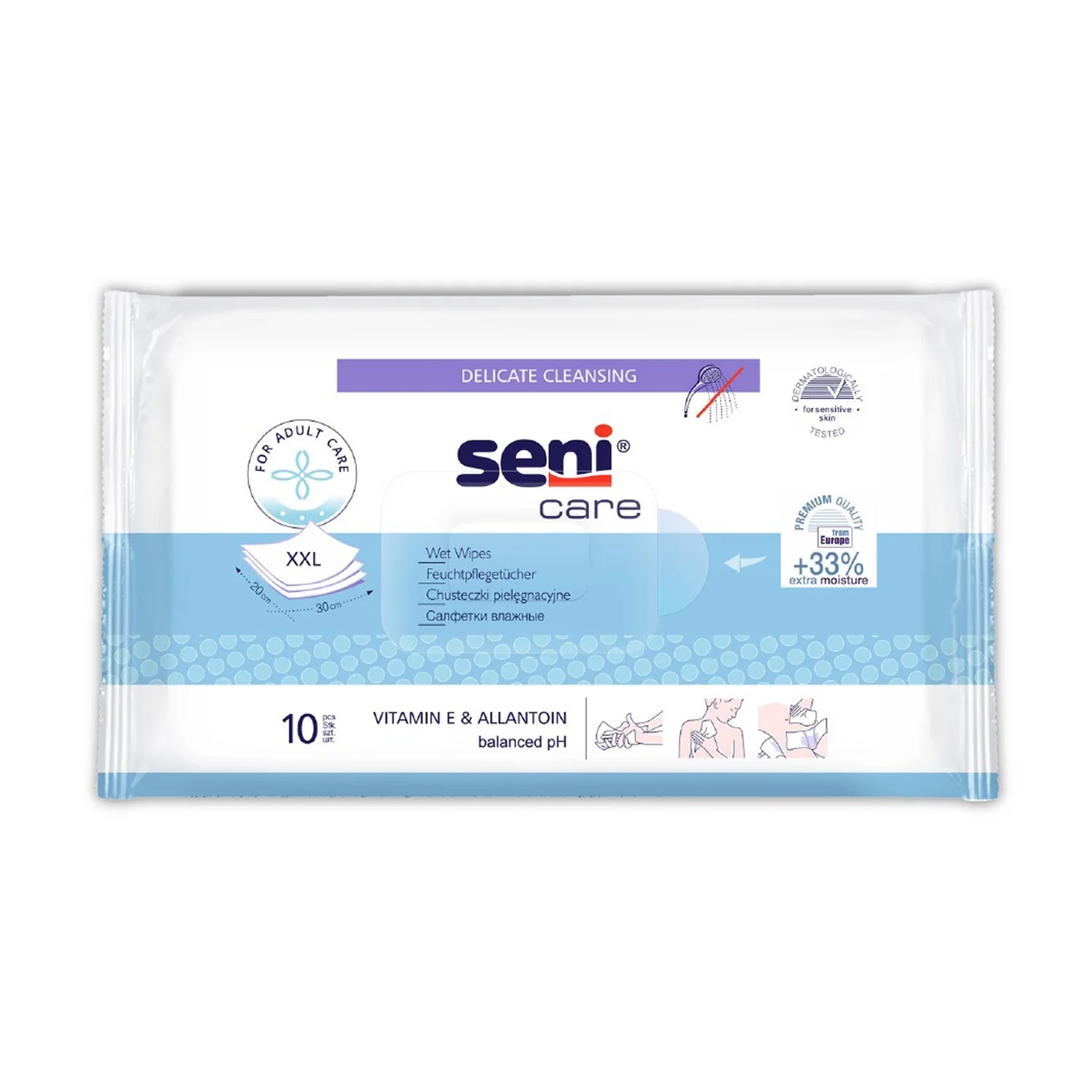 Seni Wet Wipes (10 Pieces)