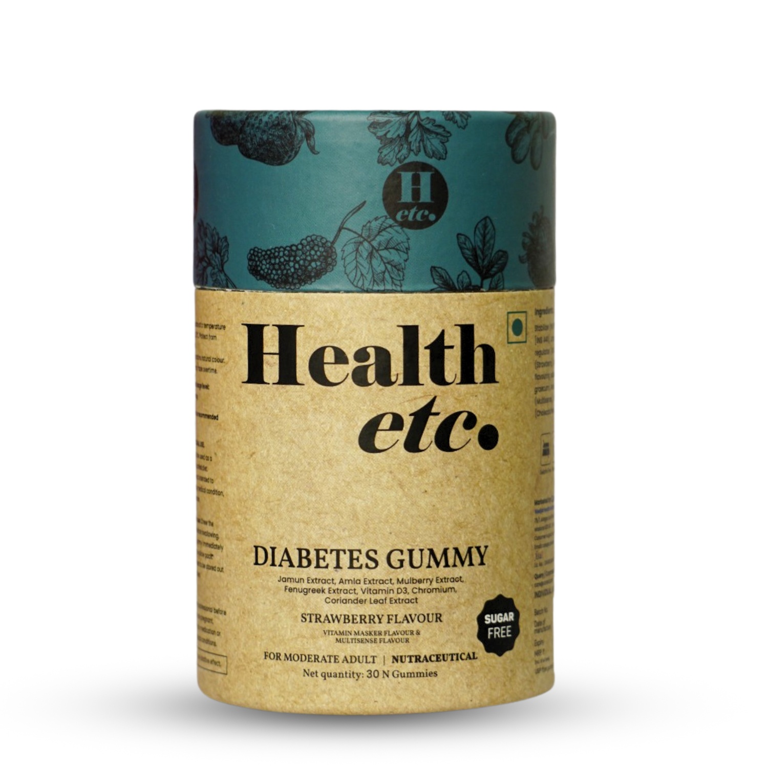 Health etc Diabetes Gummy for Men and Women (30 Gummies)