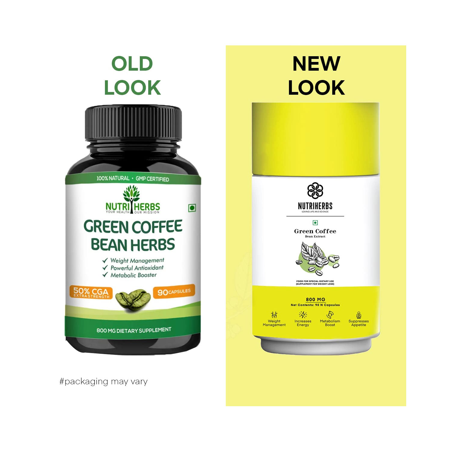 Nutriherbs Green Coffee Bean Herbs 90 Capsules