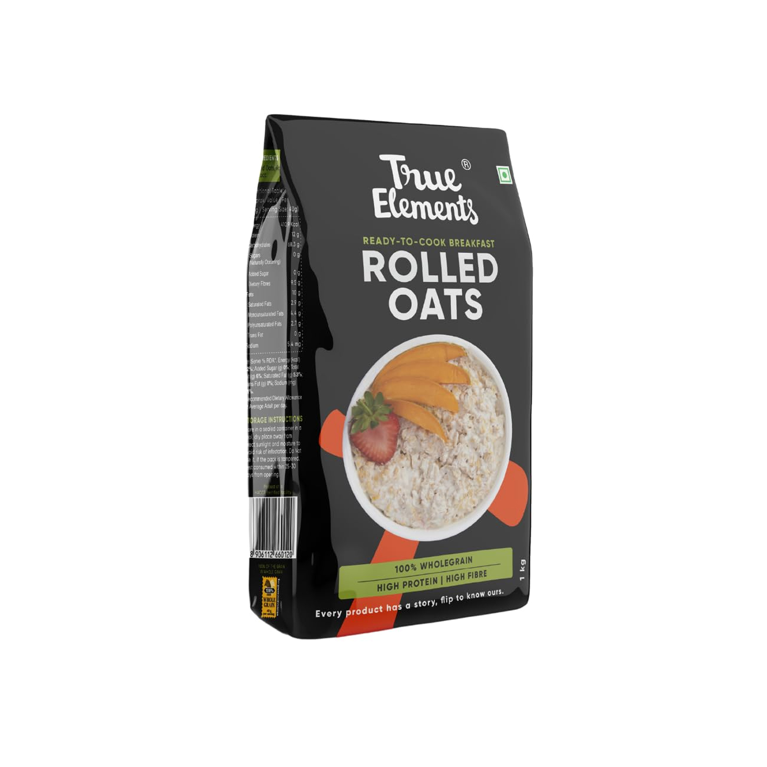 True Elements Rolled Oats 1Kg