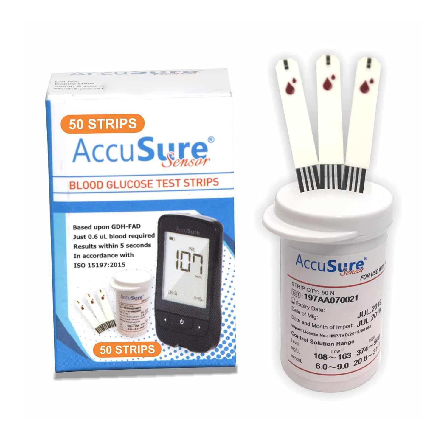 Accusure Sensor Test Strips (25 Strips)