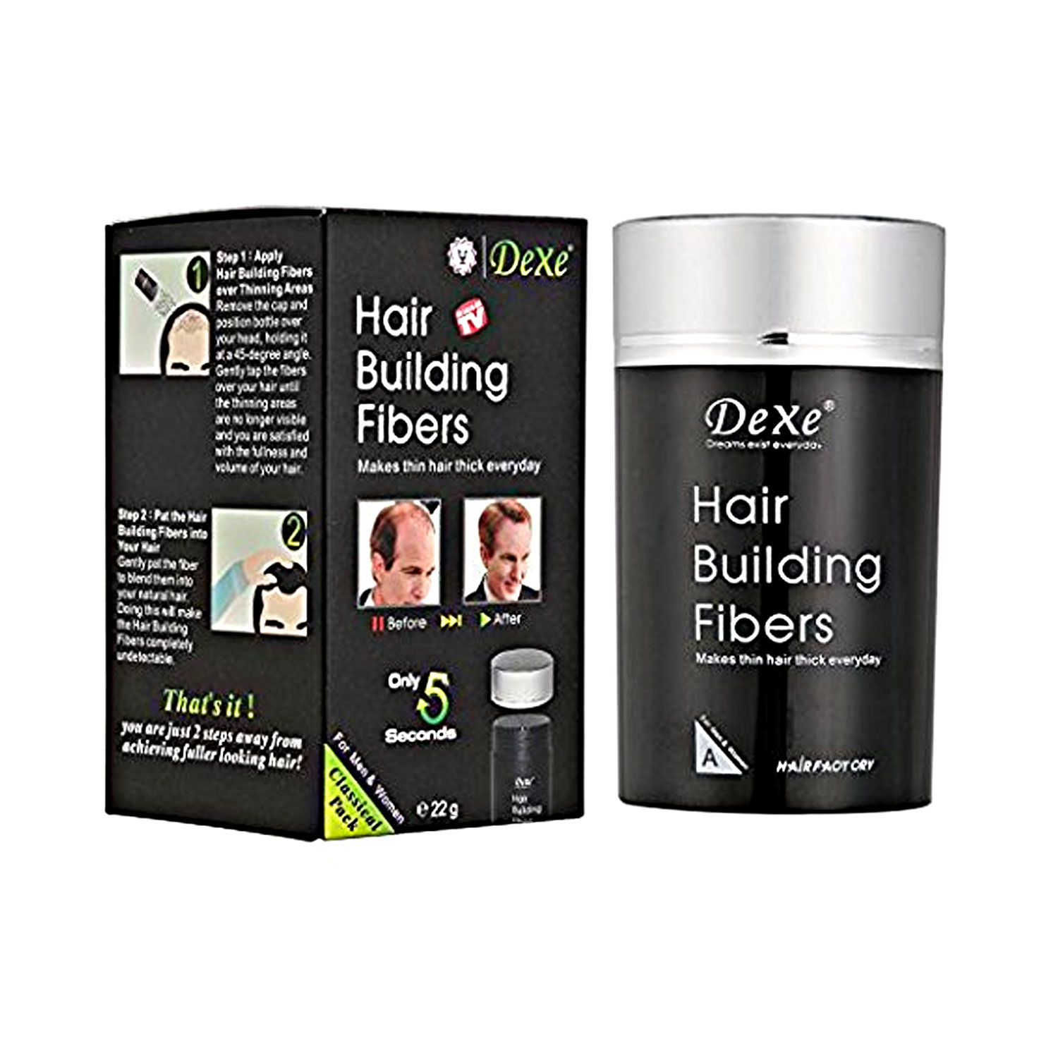 Dexe thick Hair Building Fibre buy online at best price in India Cureka